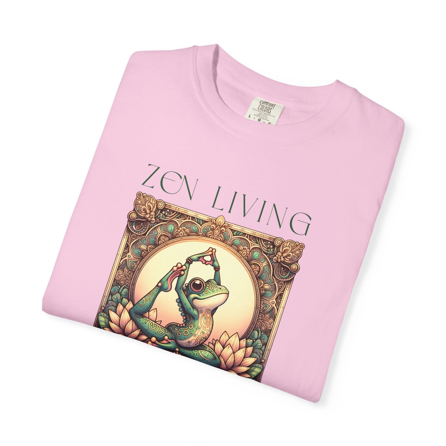Green Yoga Frog Zen Living Unisex T-Shirt, Casual Wear, Highlander Fan Gift,