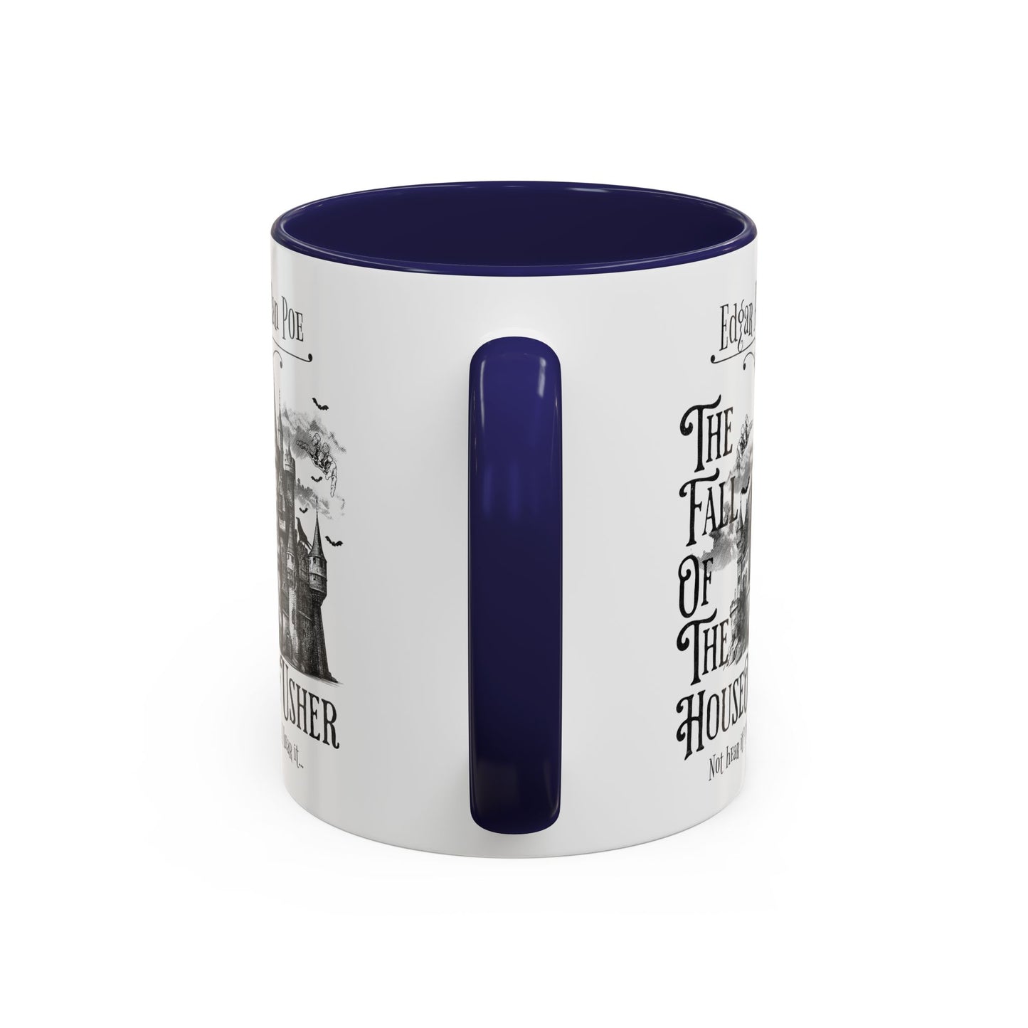 Edgar Allan Poe Coffee Mug, Fall of the House of Usher, Spooky Halloween Coffee or Tea Mug, Haunting Horror Movie Gift for Halloween Mug Printify