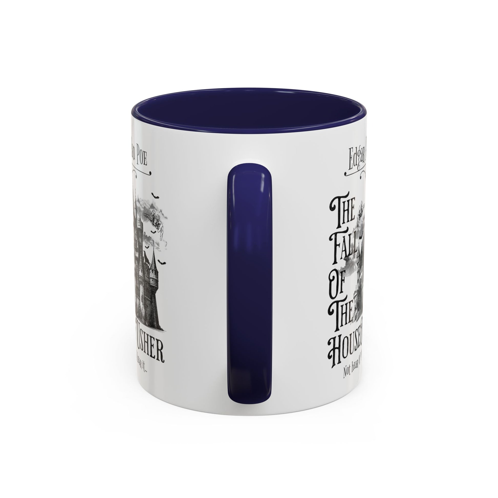 Edgar Allan Poe Coffee Mug,  Fall of the House of Usher, Spooky Halloween Coffee or Tea Mug, Haunting Horror Movie Gift for Halloween Mug Printify