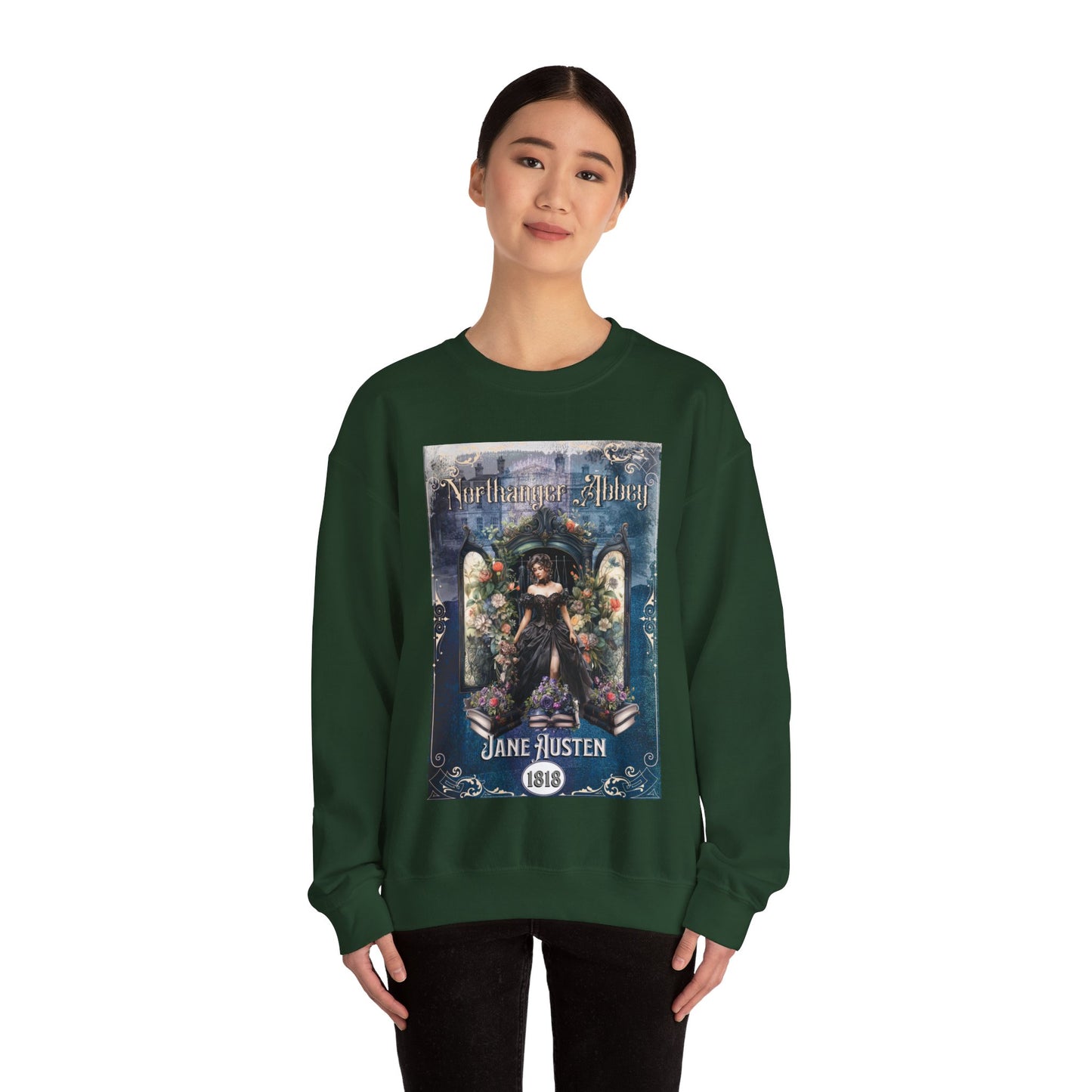 Jane Austen Sweatshirt, Northanger Abbey Historical Romance Sweater, Bookish Literary Jane Austen Fan Art Gift, Gift for Her, Bookclub Shirt Sweatshirt Printify