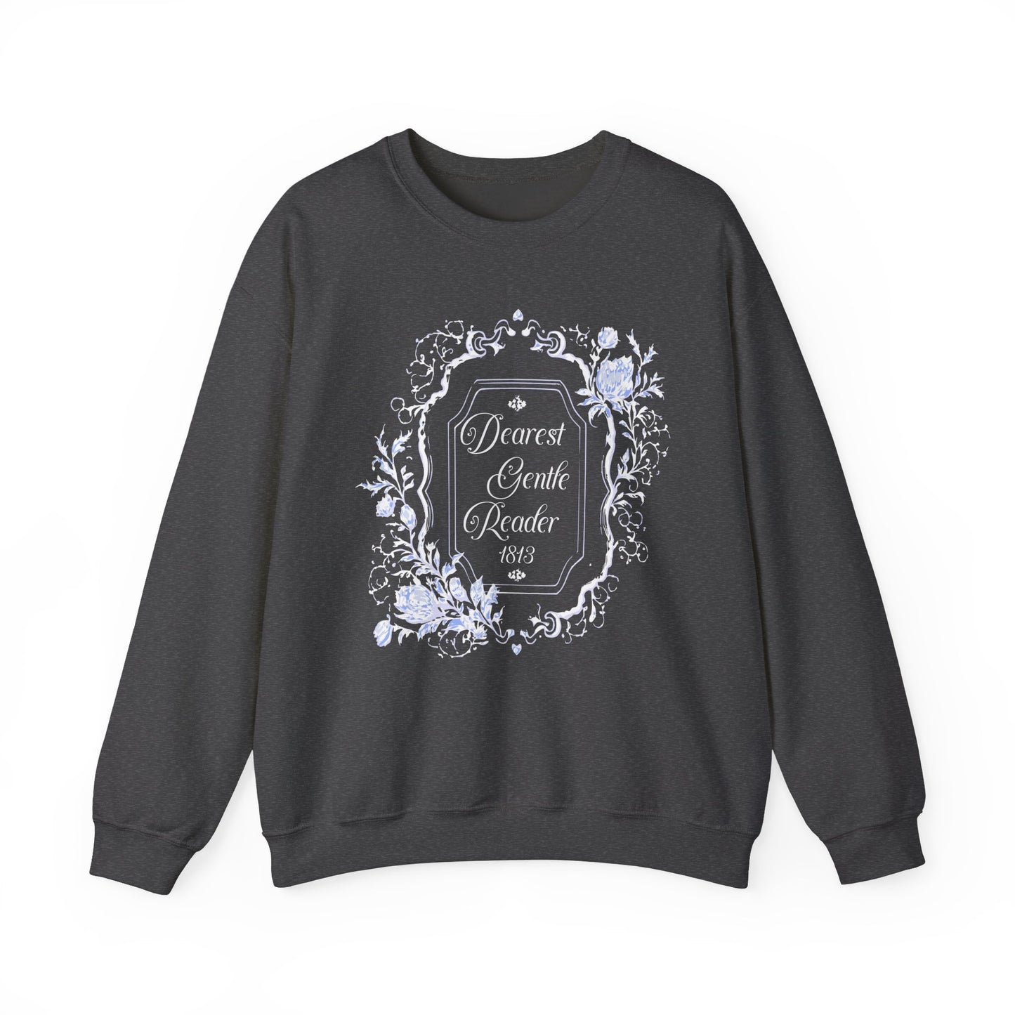 Dearest Gentle Reader Sweatshirt Regency England Ton Society Papers Gift For Historical Romance Fan Drama Romance Reader Gift Bookclub Gift Sweatshirt Printify S Dark Heather