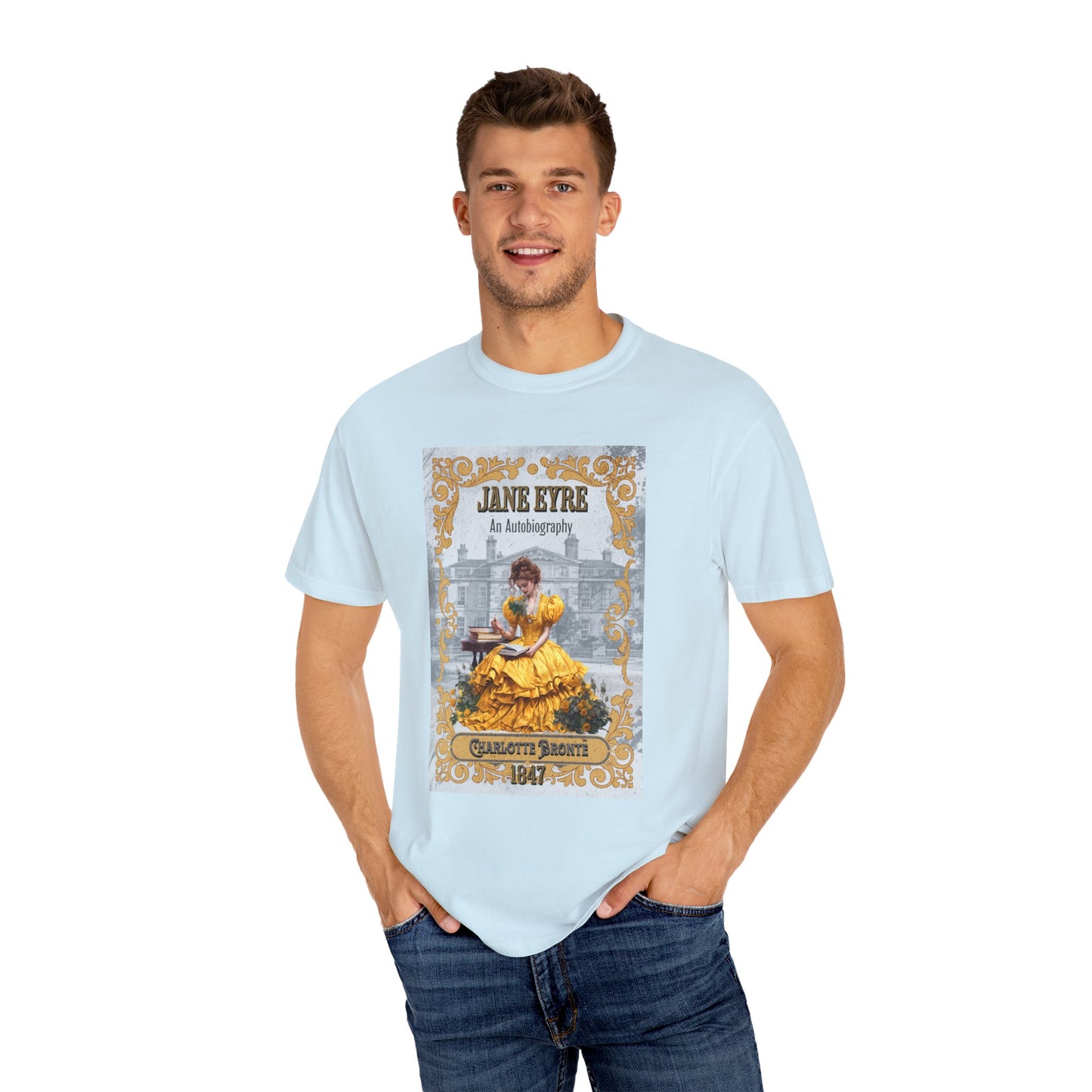 Jane Eyre T-shirt, Charlotte Brontë Historical Romance Comfort Colors Tee, Bookish Literary Brontë Sisters Fan Art Gift for Her, Bookclub T-Shirt Printify