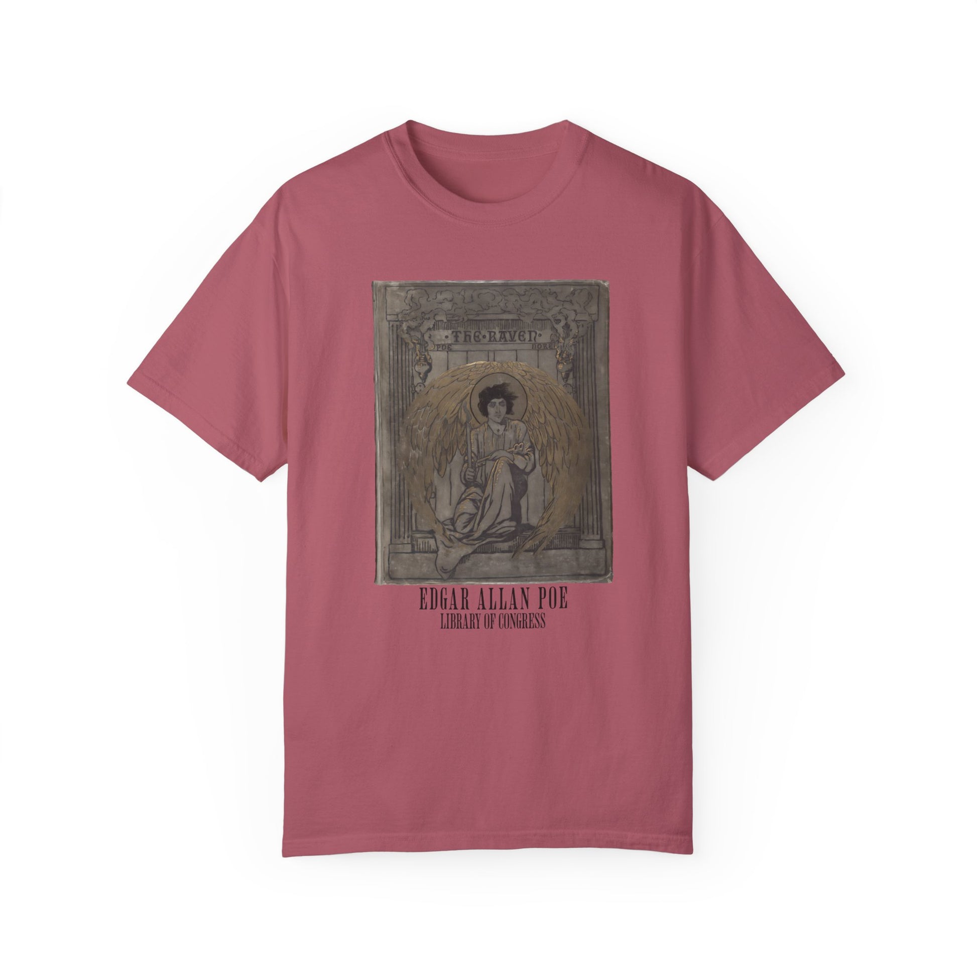 Edgar Allan Poe T-Shirt The Raven First Edition Gift For Poe Lovers Literary Shirt Nevermore Darkness There Gothic Whimsigoth Dark Academia T-Shirt Printify