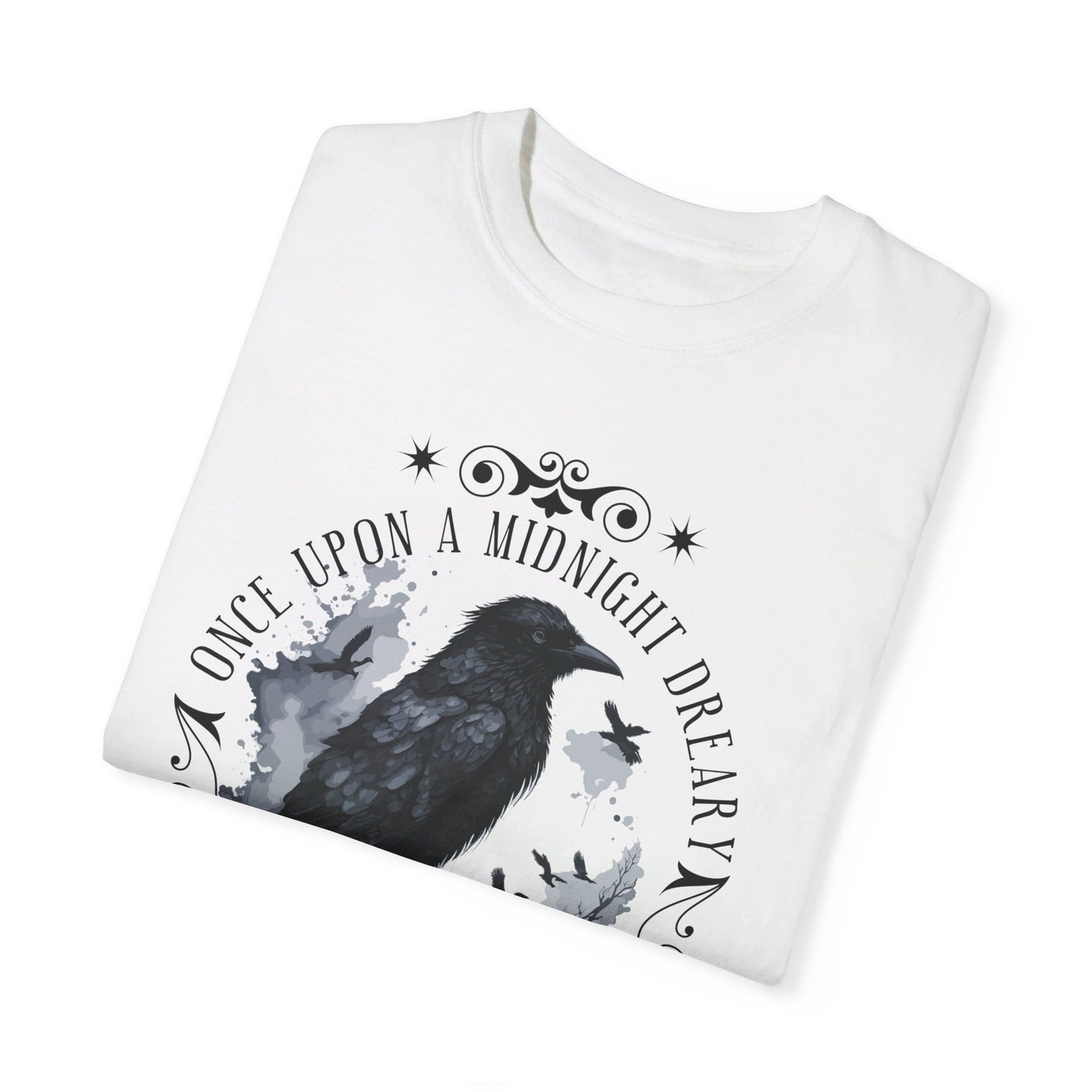 Edgar Allan Poe Shirt, The Raven Nevermore Poet, Poetry Lover Tee, Book, Reading Lover Shirt, Gothic, Light Academia Gifts, Comfort Colours T-Shirt Printify