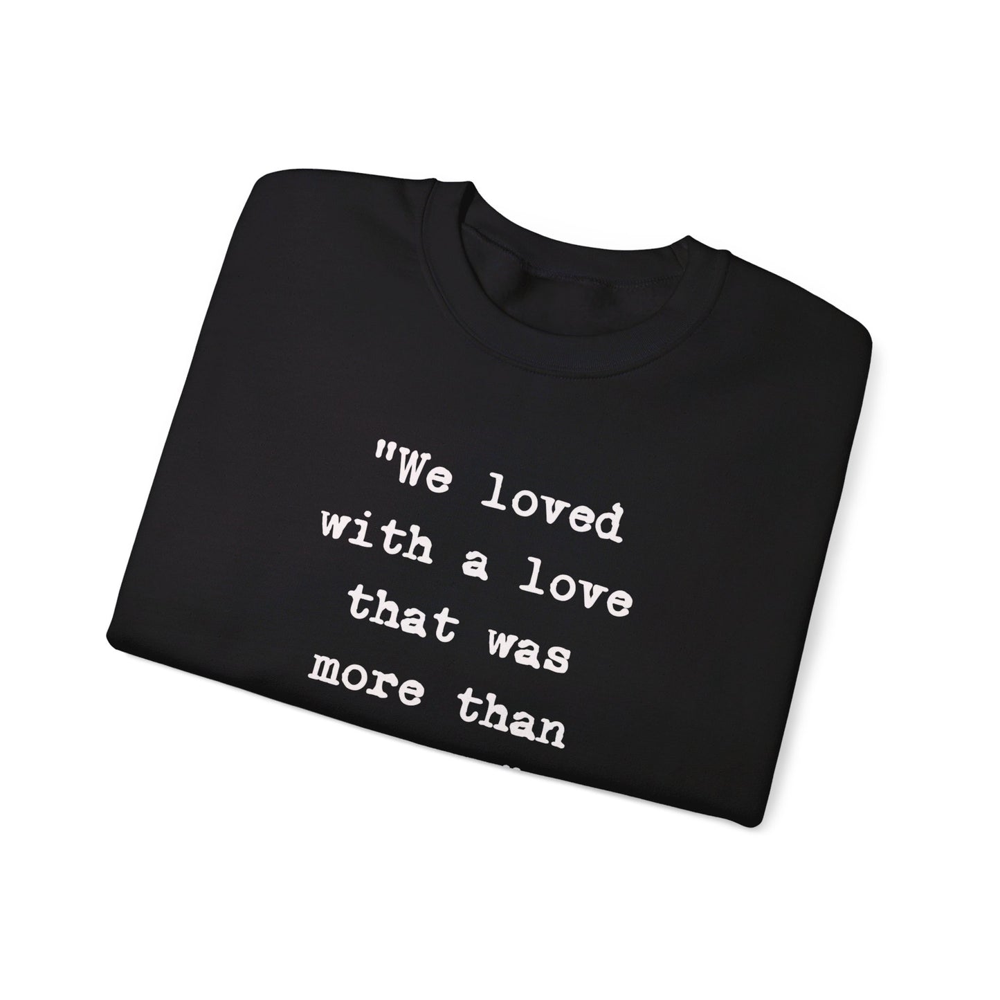 Edgar Allan Poe Sleeve Print Vintage Raven Poem Sweatshirt, Poetry Book Lover Sweater, Haunting Gothic Gift, Light, Dark Academia, Nevermore Sweatshirt Printify