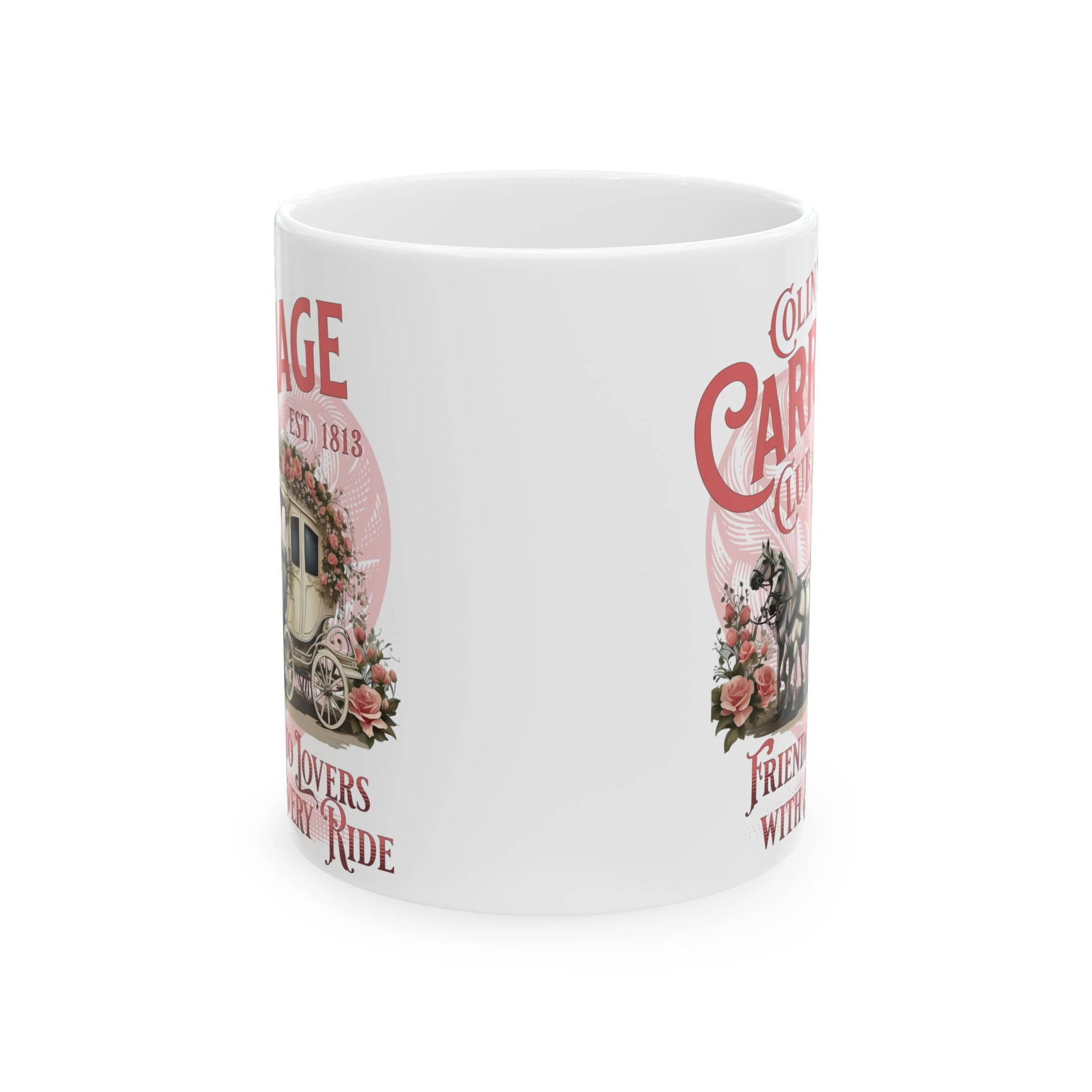 Colins Carriage Club Mug Regency England Ton Society Gift For Bridgerton Fan Historical Drama Penelope Romance Reader Gift Bookclub Gift Mug Printify