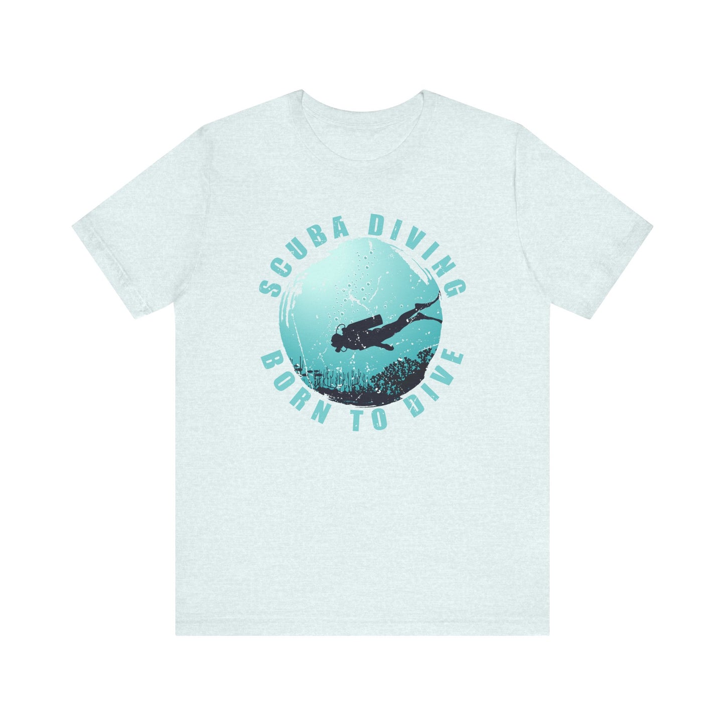 Scuba Diving Gift, Scuba Diving Shirt, Scuba Diver Gift, Diver TShirt, Gifts For Scuba Divers, Ocean Scuba Diving Shirt, Ocean Life Gear T-Shirt Printify Heather Ice Blue XS