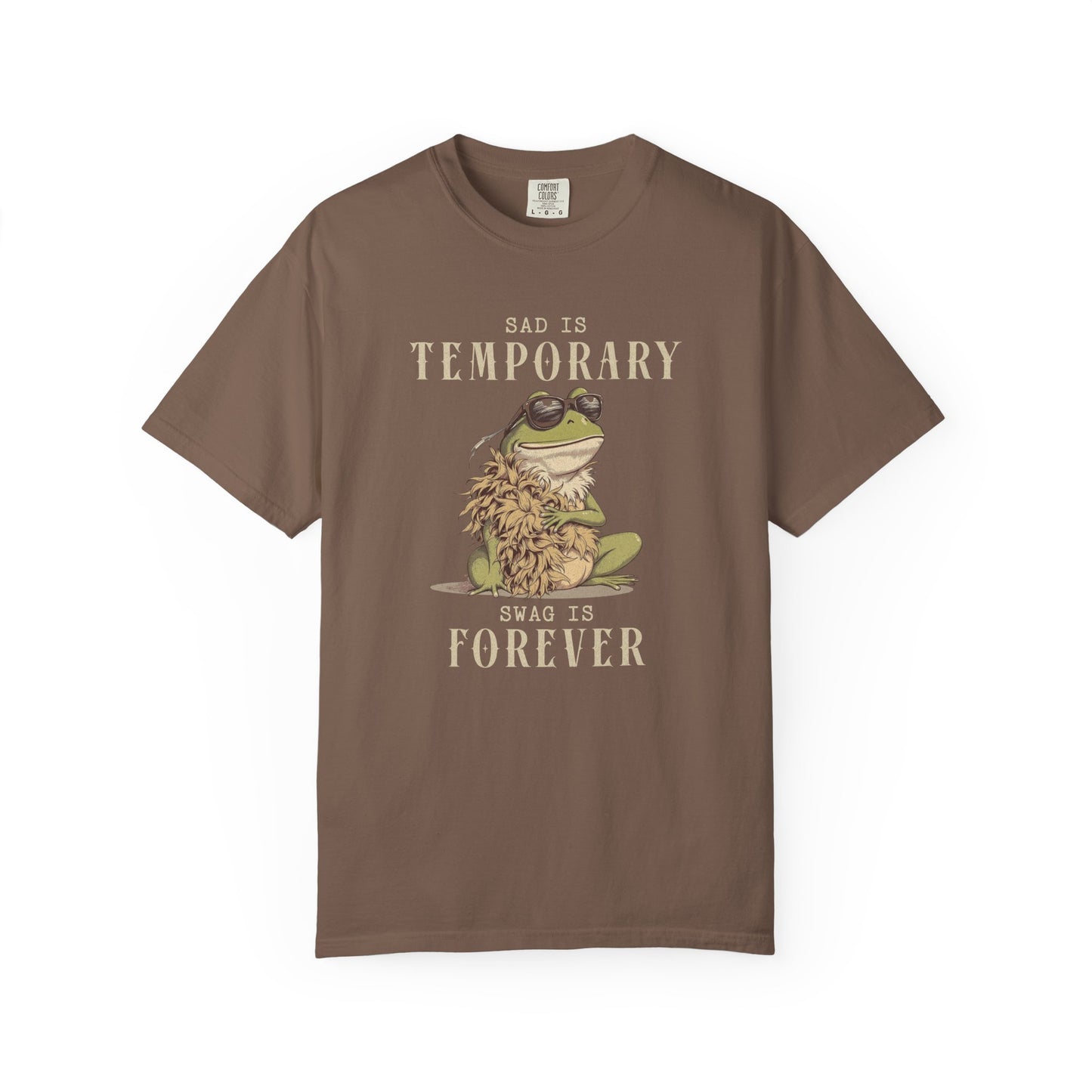 Funny Frog T-Shirt Retro Self Care Froggy Meme Shirt Vintage Frog And Toad Aesthetic Frog Lover Gift For Her Birthday Viral Trendy Shirt T-Shirt Printify Espresso S