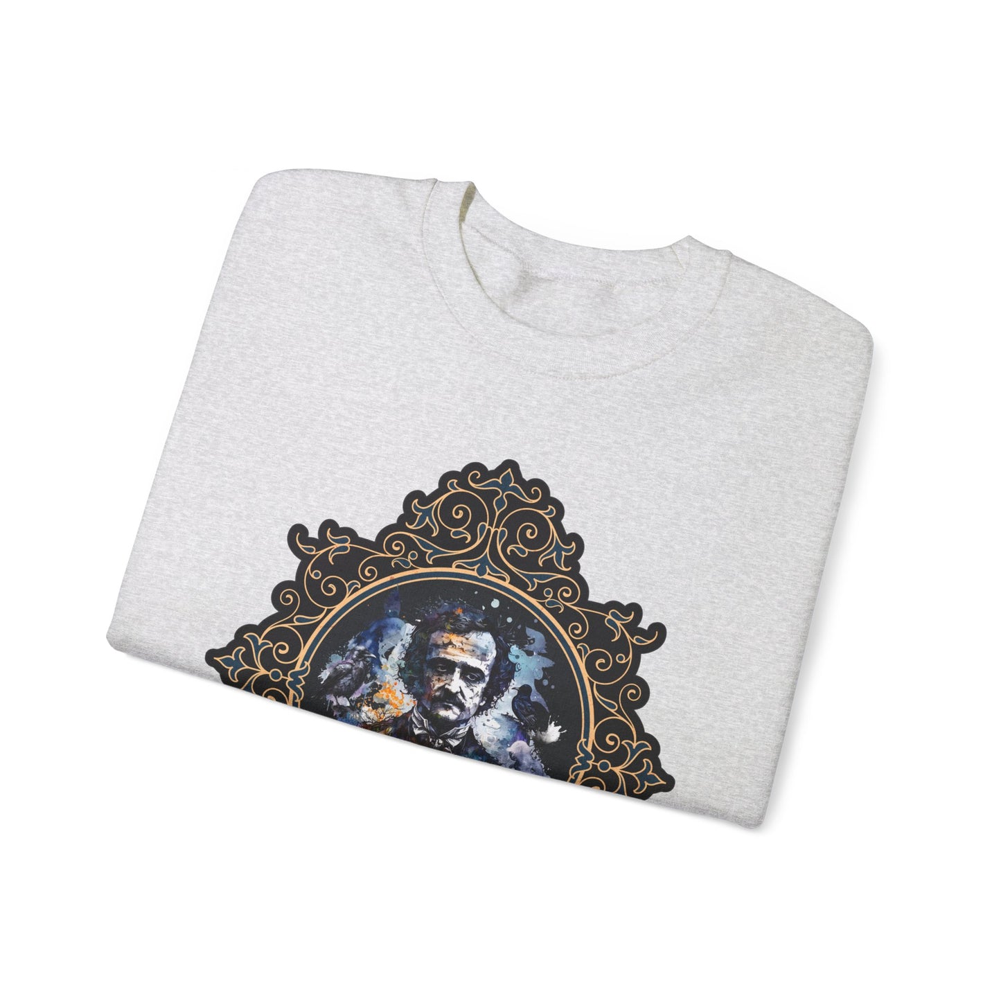 Edgar Allan Poe, Poet, Poetry Lover Sweatshirt, Book Lover, Halloween, Haunting Gothic Gift, Light, Dark Academia, Horror Movie Sweater Sweatshirt Printify