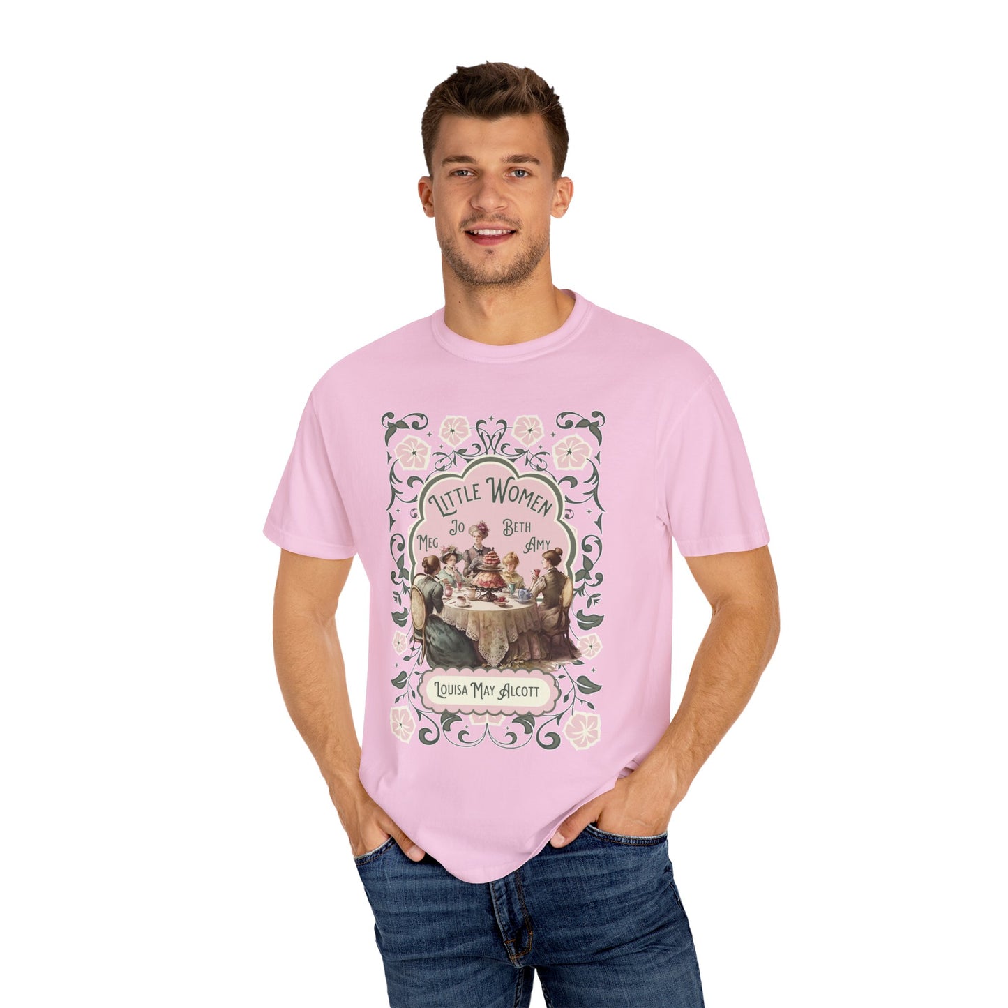 Little Women Comfort Colors T-Shirt, Louisa May Alcott Historical Romance, Bookish Literary Fan Art Tee Gift for Her Bookclub Crewneck Shirt T-Shirt Printify