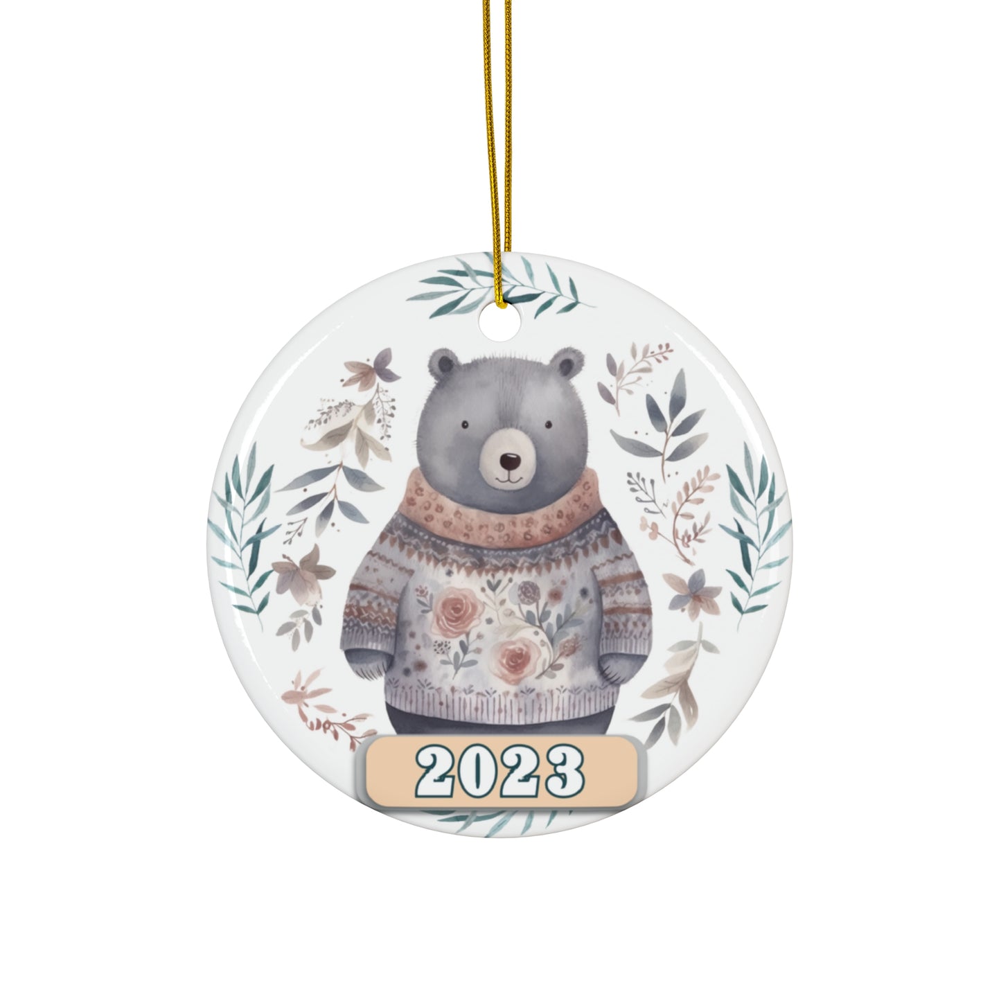 Christmas 2023 Ornament, Scandinavian, Swedish Decoration, Holiday Gift Idea, Heirloom Keepsake, Host Gift Exchange, Family Xmas Tree Bauble Home Decor Printify Circle One Size