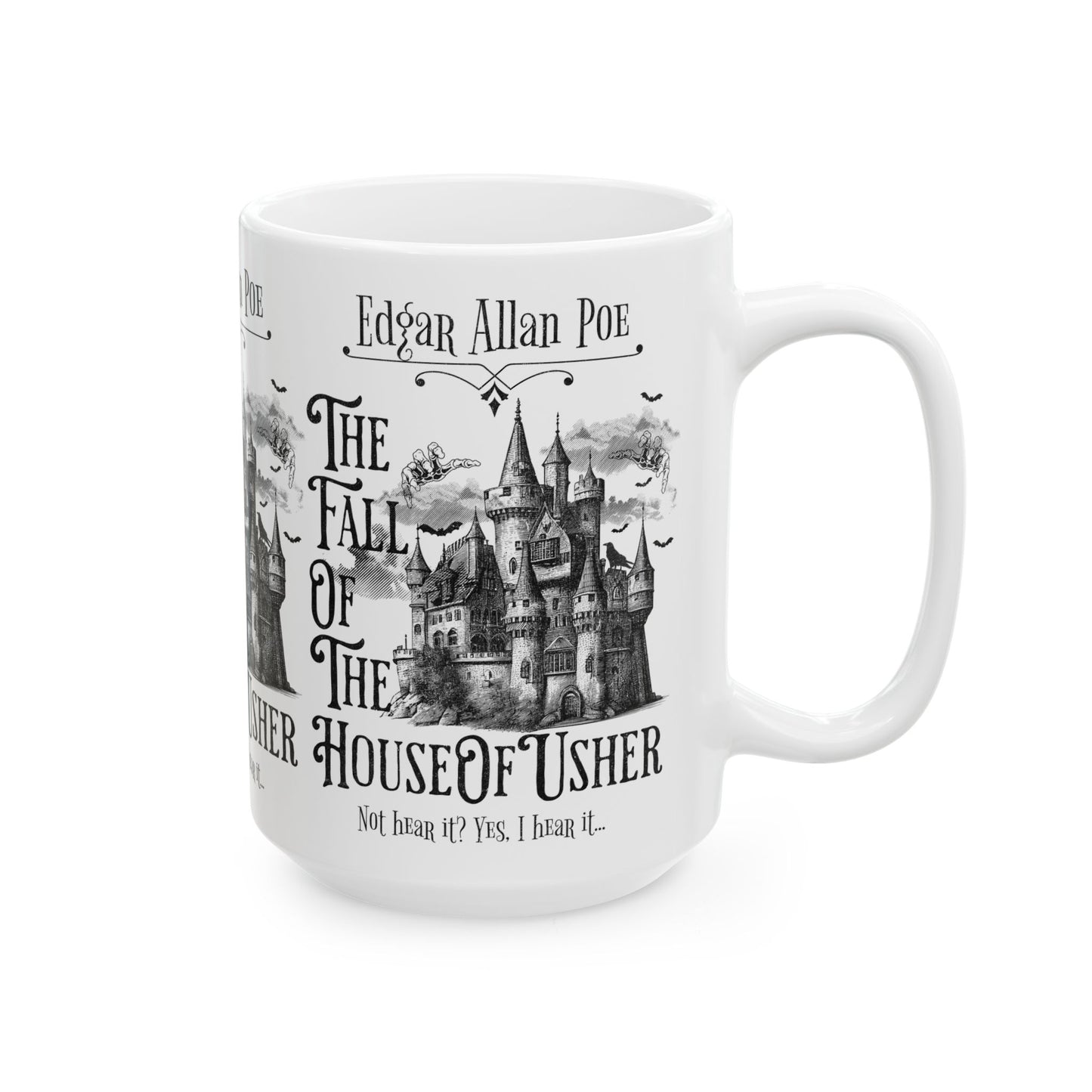 Edgar Allan Poe Coffee Mug Fall Of The House Of Usher Coffee Cup Gift For Book Lover Reader Gift For Gothic Dark Academia Bookish Birthday Mug Printify