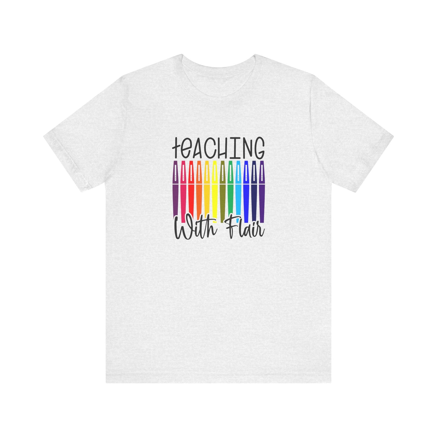 Cute Teacher TShirt Gift, Education Tee, Elementary School Teacher Appreciation, Funny Back To School Shirt, Teacher T-Shirt, Teacher Tee, T-Shirt Printify Ash XS