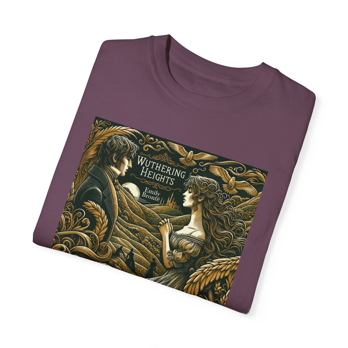 Wuthering Heights T-Shirt Emily Brontë Romantasy Literarure Shirt Bookish Academia Gift For Her Birthday Heathcliffe Bookclub Booknerd Tee
