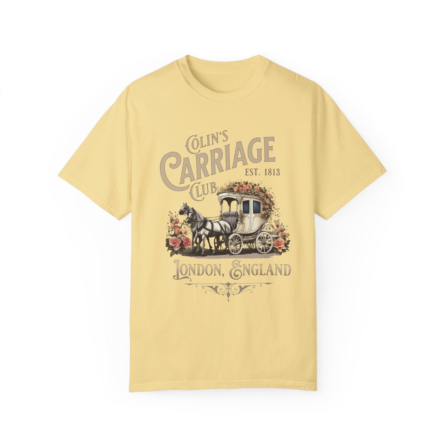 Colins Carriage Club Shirt Regency England Ton Society Gift For Book Lover Fan Historical Drama Penelope Romance Reader Gift Bookclub Gift T-Shirt Printify Butter S