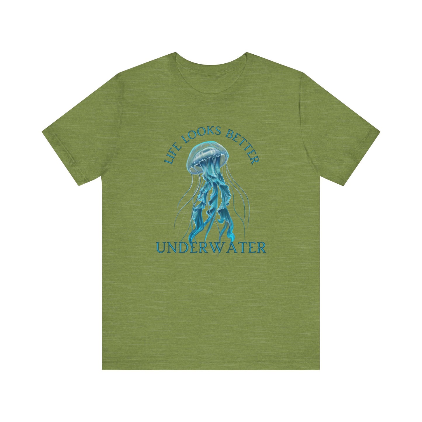 Scuba Diving Gift, Snorkel Tee, Scuba Diving Shirt, Scuba Diver Gift, Ocean Lover TShirt, Gifts For Scuba Divers, Diving Shirt Water Fun Te T-Shirt Printify Heather Green XS