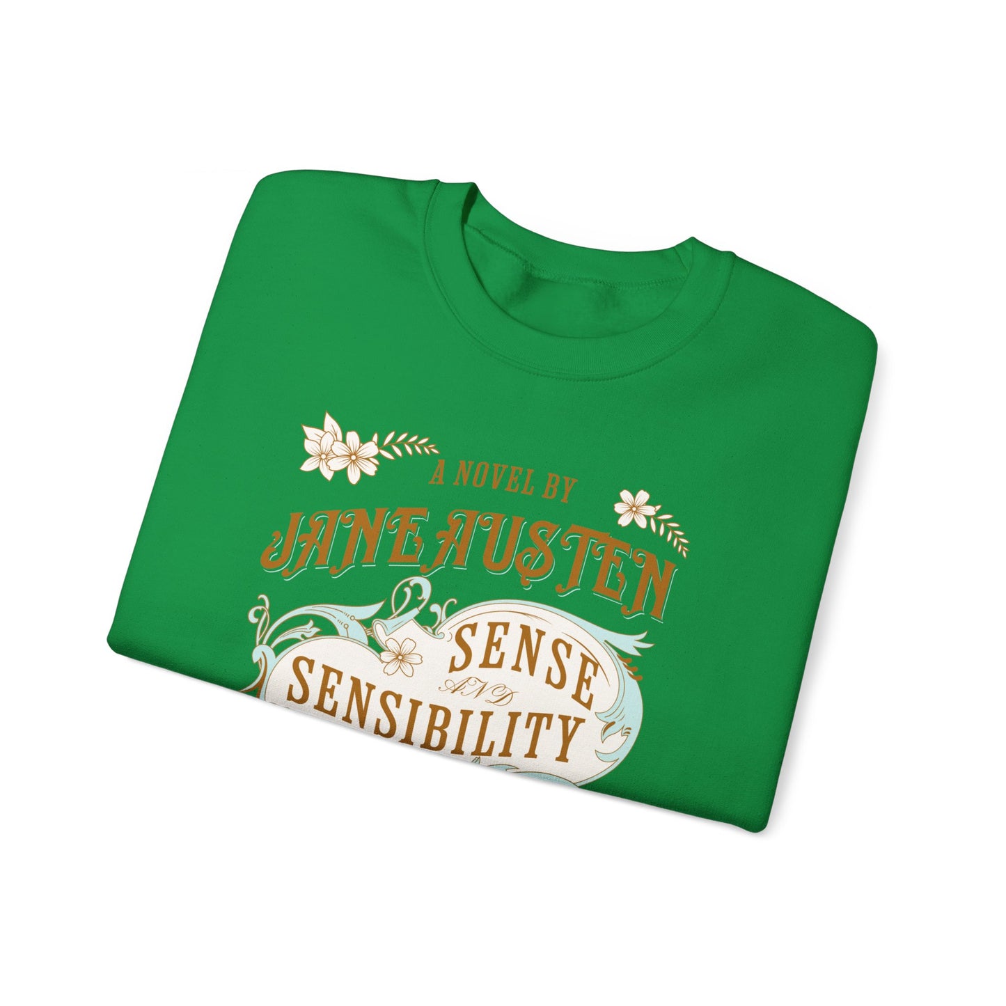 Jane Austen Sweatshirt, Sense & Sensibility Historical Romance Sweater, Bookish Literary Jane Austen Fan Art Gift, Gift for Her, Readers, Sweatshirt Printify