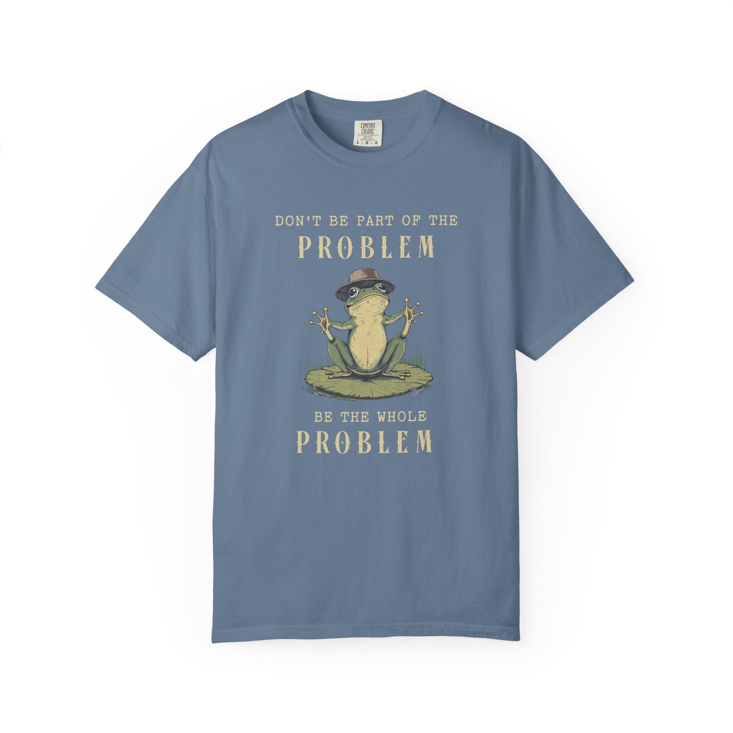 Funny Frog T-Shirt Retro Self Care Froggy Meme Shirt Vintage Frog And Toad Aesthetic Frog Lover Gift For Her Birthday Viral Trendy Shirt T-Shirt Printify Blue Jean S