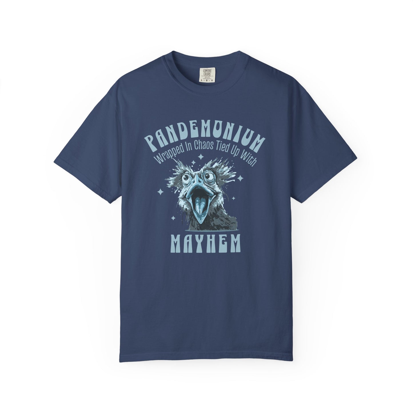 Retro Funny Crazy Chicken T-Shirt Farmer Shirt Animal Lover Shirt Unique Gift for Farm Animal Lovers Viral Trendy Gift For Birthday T-Shirt Printify China Blue S