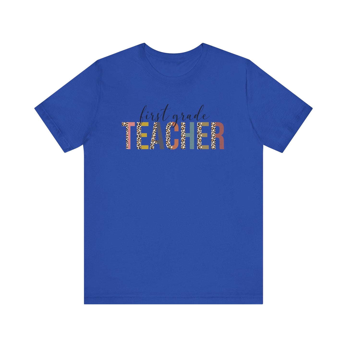 Cute Teacher TShirt Gift, Education Tee, Elementary School Teacher Appreciation, Funny Back To School Shirt, Teacher T-Shirt, Teacher Tee T-Shirt Printify True Royal XS