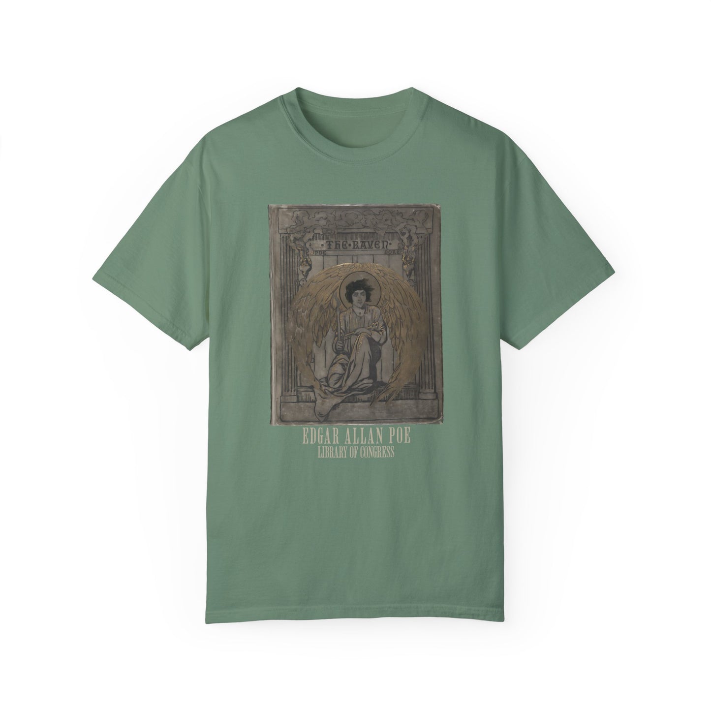 Edgar Allan Poe T-Shirt The Raven First Edition Gift For Poe Lovers Literary Shirt Nevermore Darkness There Gothic Whimsigoth Dark Academia T-Shirt Printify