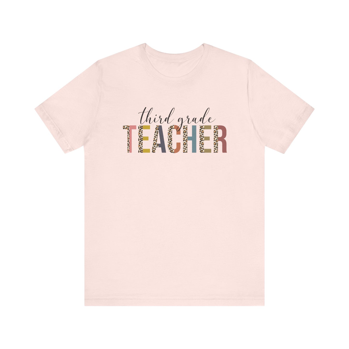 Cute Teacher TShirt Gift, Education Tee, Elementary School Teacher Appreciation, Funny Back To School Shirt, Teacher T-Shirt, Teacher Tee T-Shirt Printify Soft Pink XS