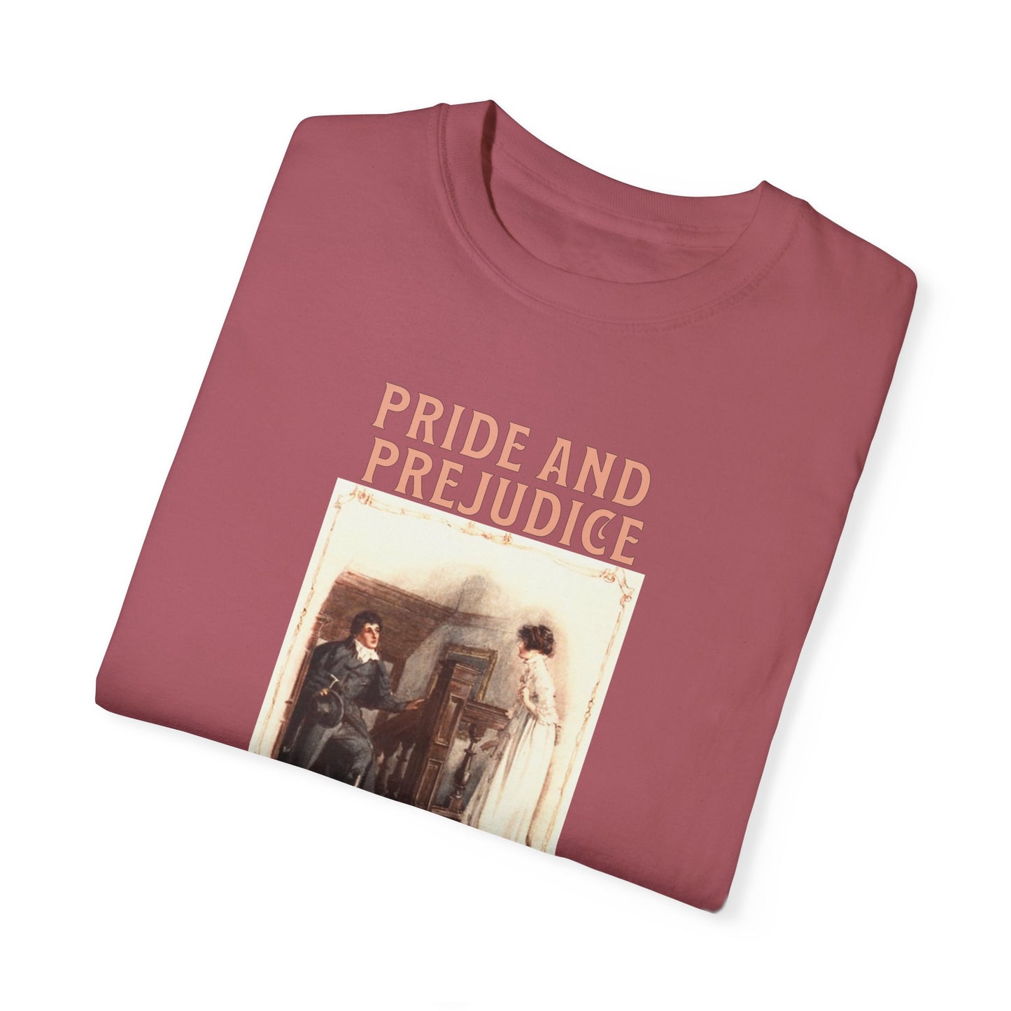 Jane Austen Comfort Colors TShirt, Pride & Prejudice Historical Romance, Bookish Literary Jane Austen Fan Art, Gift for Her Bookclub Tee T-Shirt Printify