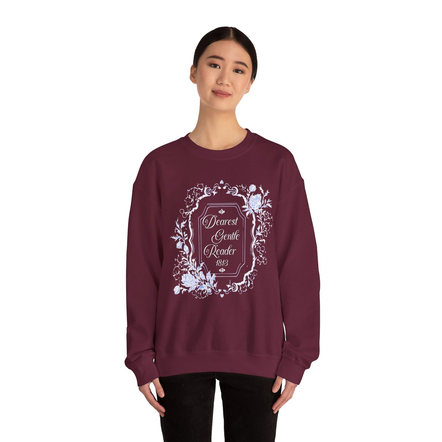 Dearest Gentle Reader Sweatshirt Regency England Ton Society Papers Gift For Historical Romance Fan Drama Romance Reader Gift Bookclub Gift Sweatshirt Printify