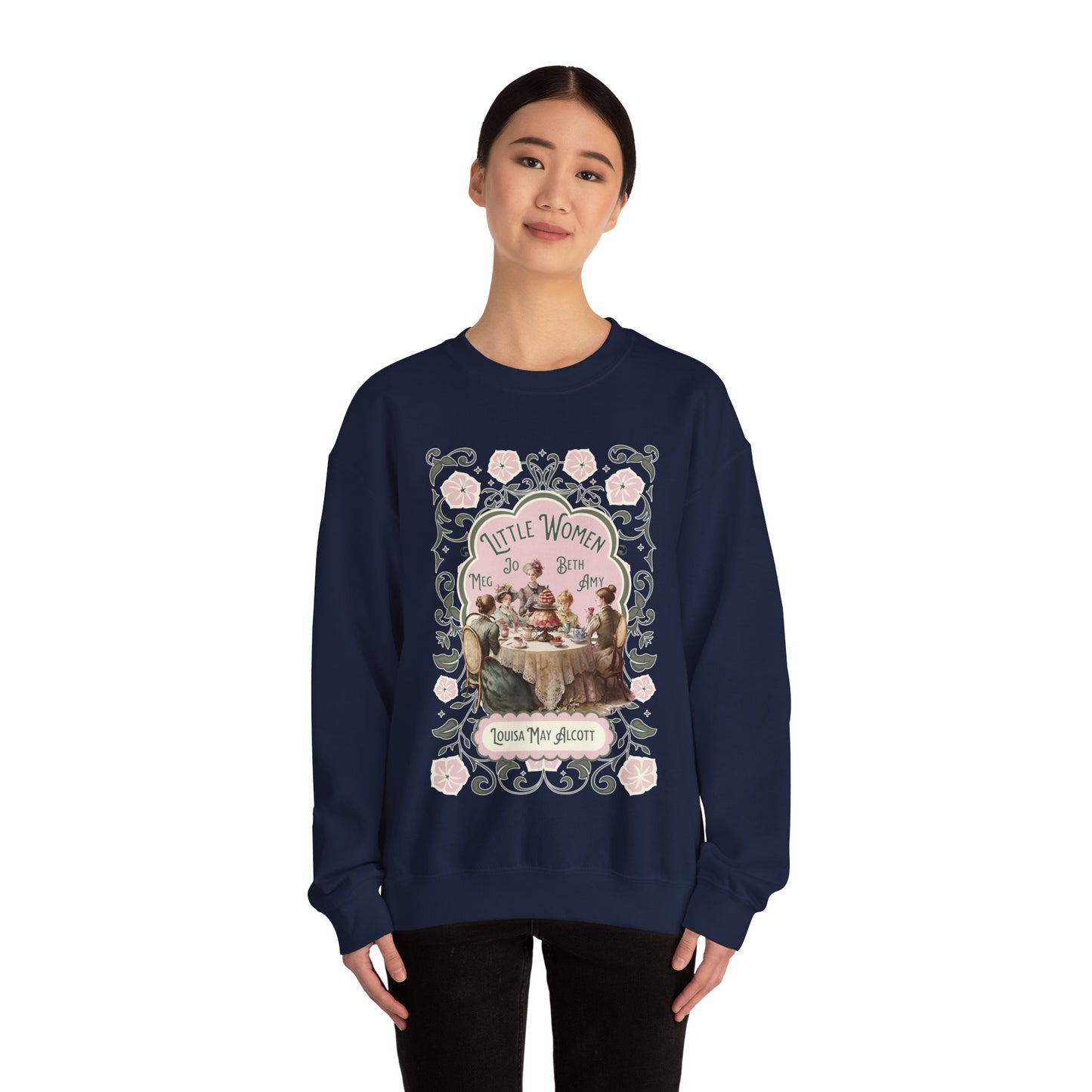 Little Women Sweatshirt, Louisa May Alcott Historical Romance Sweater, Bookish Literary Fan Art Gift, Gift for Her, Bookclub Crewneck Shirt Sweatshirt Printify