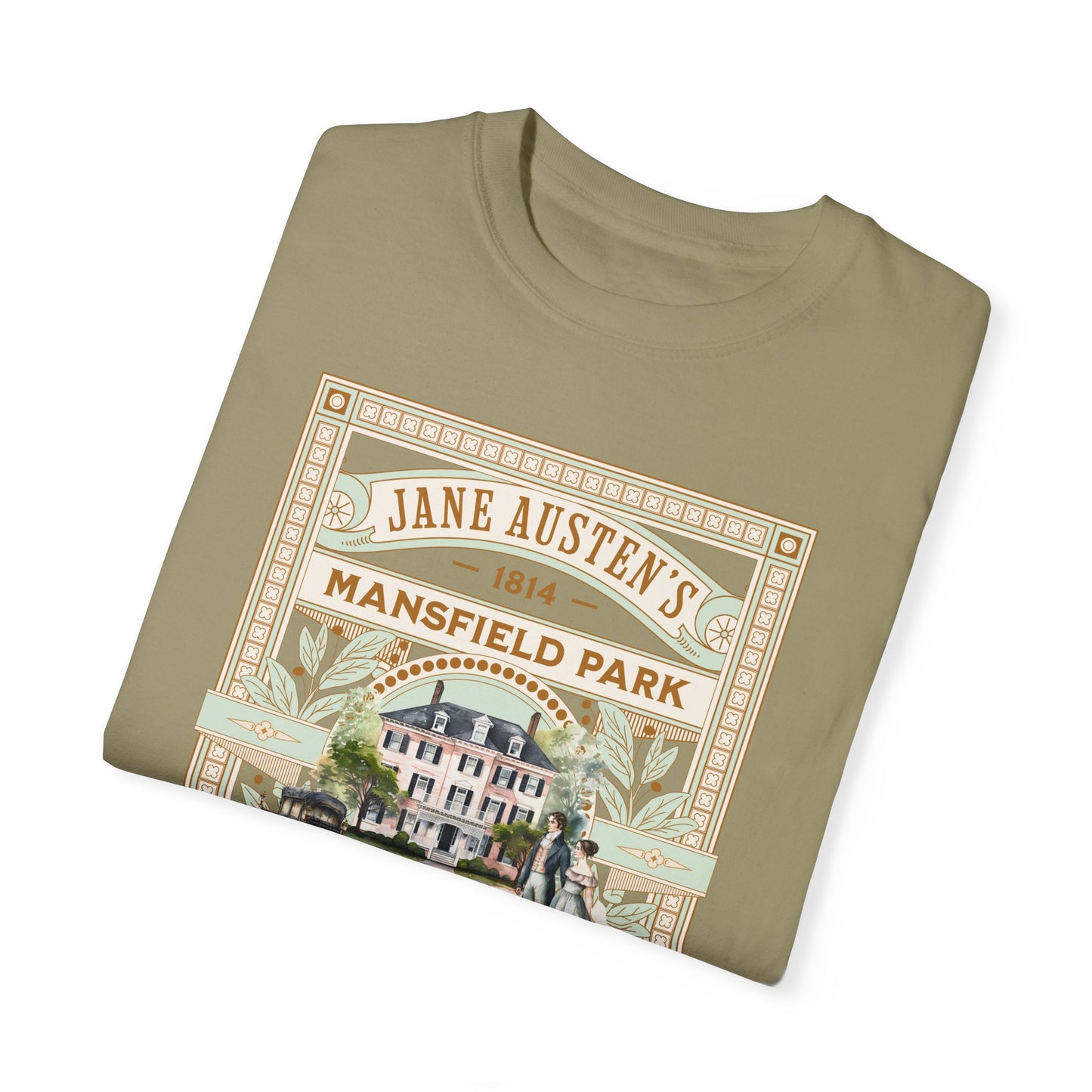 Jane Austen T- Shirt, Mansfield Park Historical Romance Comfort Colors Tee, Bookish Literary Jane Austen Fan Art Gift for Her Bookclub Shirt T-Shirt Printify