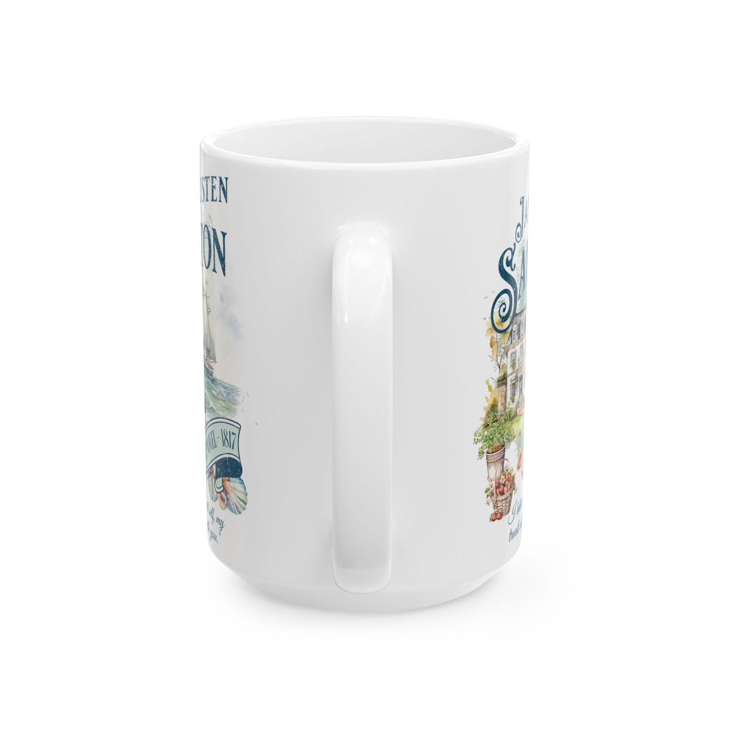 Jane Austen Sanditon Coffee Mug Historical Romance Reader Gift For Book Lover Light Academia Bookclub Gift Birthday Mom Her Christmas Gift Mug Printify