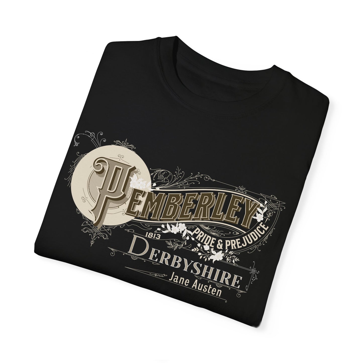 Pemberley TShirt Jane Austen Shirt Pride And Prejudice Gift For Jane Austen Fan Bookish Bookclub Gift Pemberly Derbyshire Fitzwilliam Darcy T-Shirt Printify