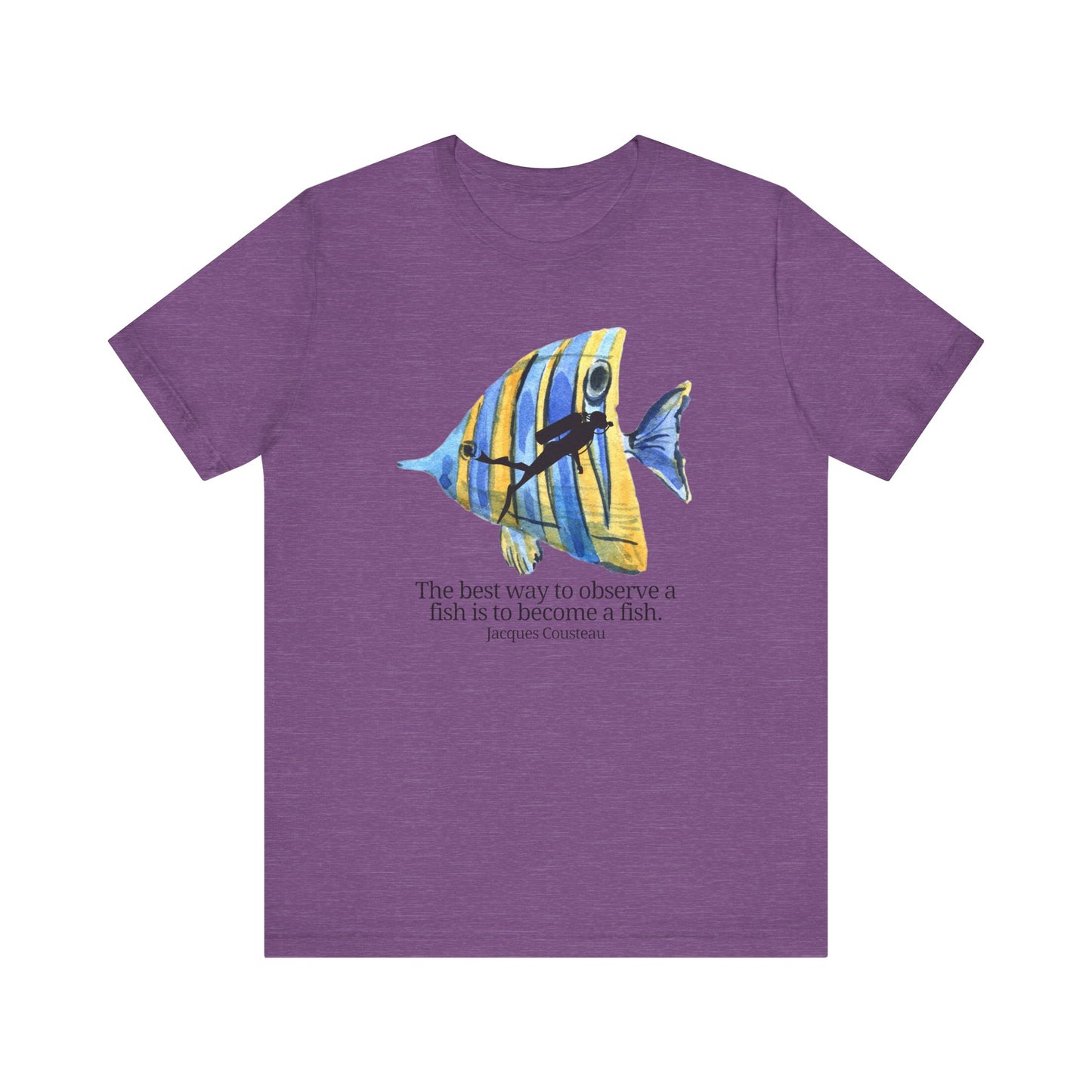Scuba Diving Gift, Scuba Diving Shirt, Scuba Diver Gift, Diver TShirt, Gifts For Scuba Divers, Ocean Scuba Diving Shirt, Funny Diving Shirt T-Shirt Printify Heather Team Purple XS