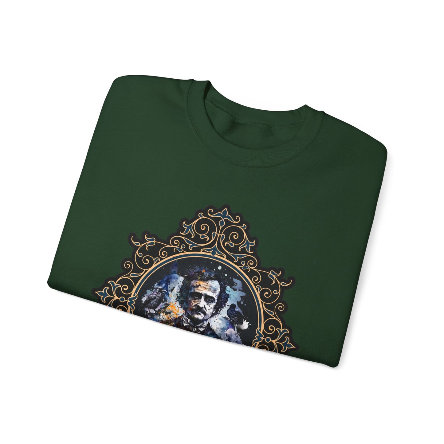 Edgar Allan Poe, Poet, Poetry Lover Sweatshirt, Book Lover, Halloween, Haunting Gothic Gift, Light, Dark Academia, Horror Movie Sweater Sweatshirt Printify