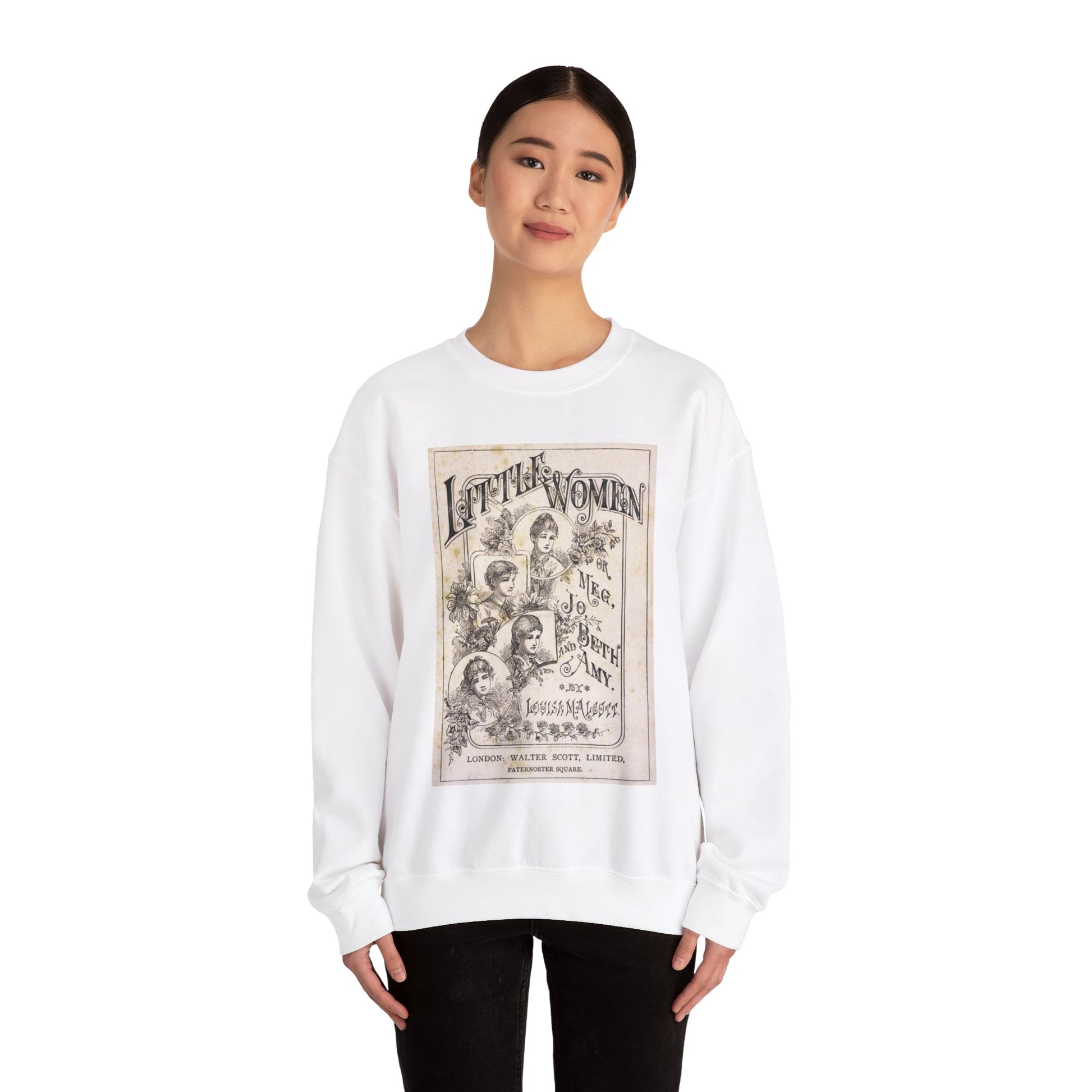 Little Women Sweatshirt, Louisa May Alcott Historical Romance Sweater, Bookish Literary Fan Art Gift, Gift for Her, Bookclub Crewneck Shirt Sweatshirt Printify