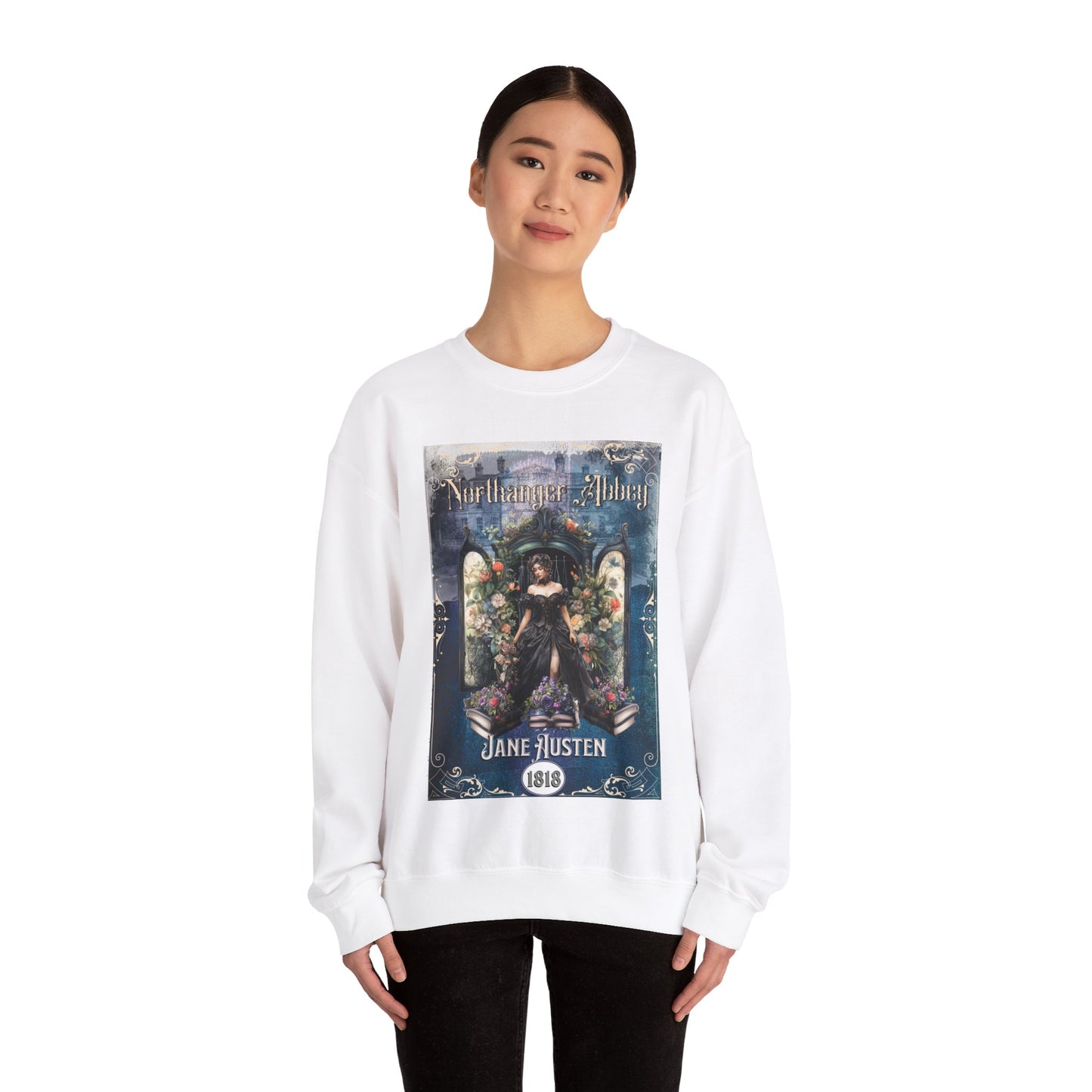 Jane Austen Sweatshirt, Northanger Abbey Historical Romance Sweater, Bookish Literary Jane Austen Fan Art Gift, Gift for Her, Bookclub Shirt Sweatshirt Printify