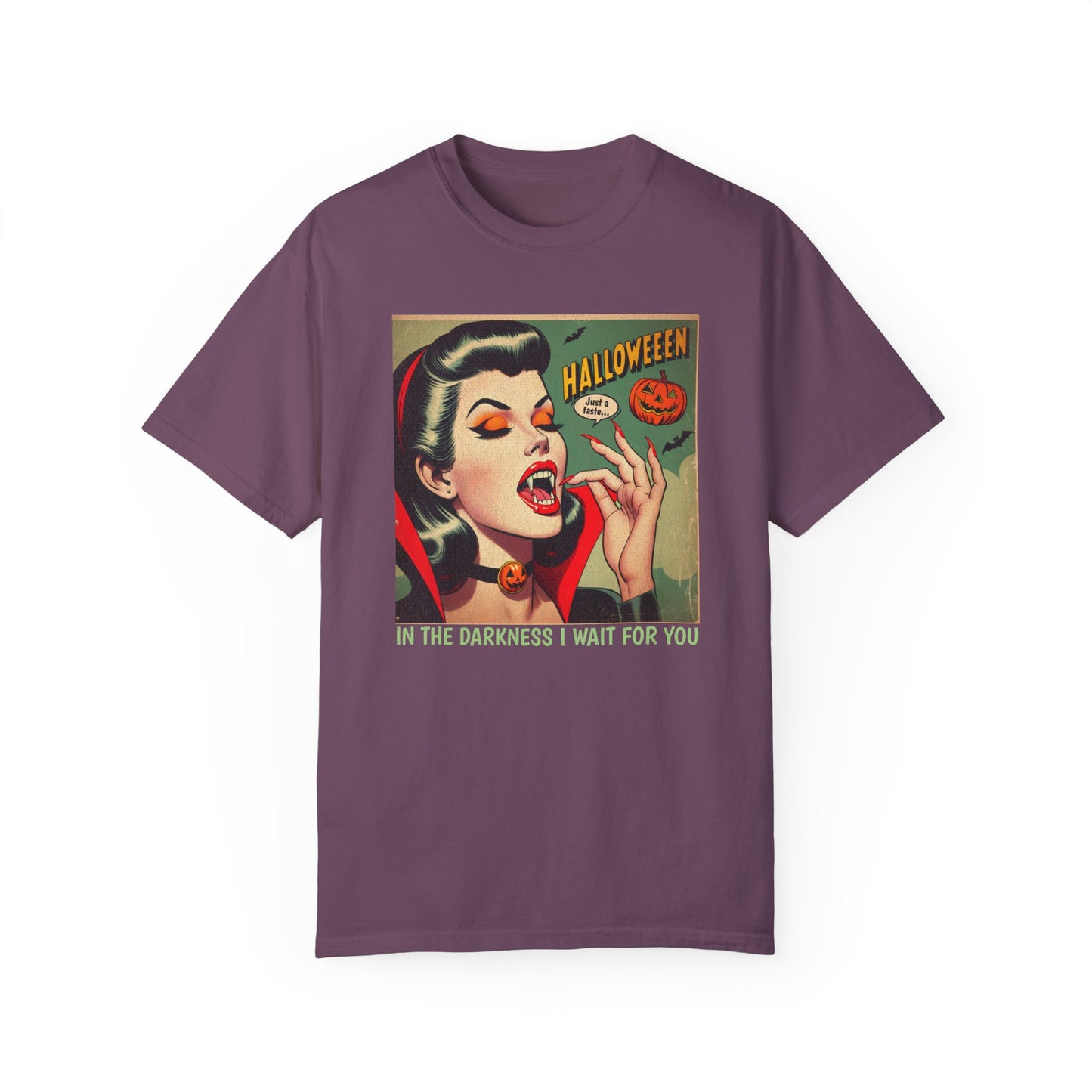 Vampire Retro Comic TShirt Dark Romance Gift Vampire Lovers Shirt Halloween Party Gift For Her Paranormal Vintage Comic Book Reader Goth Tee T-Shirt Printify