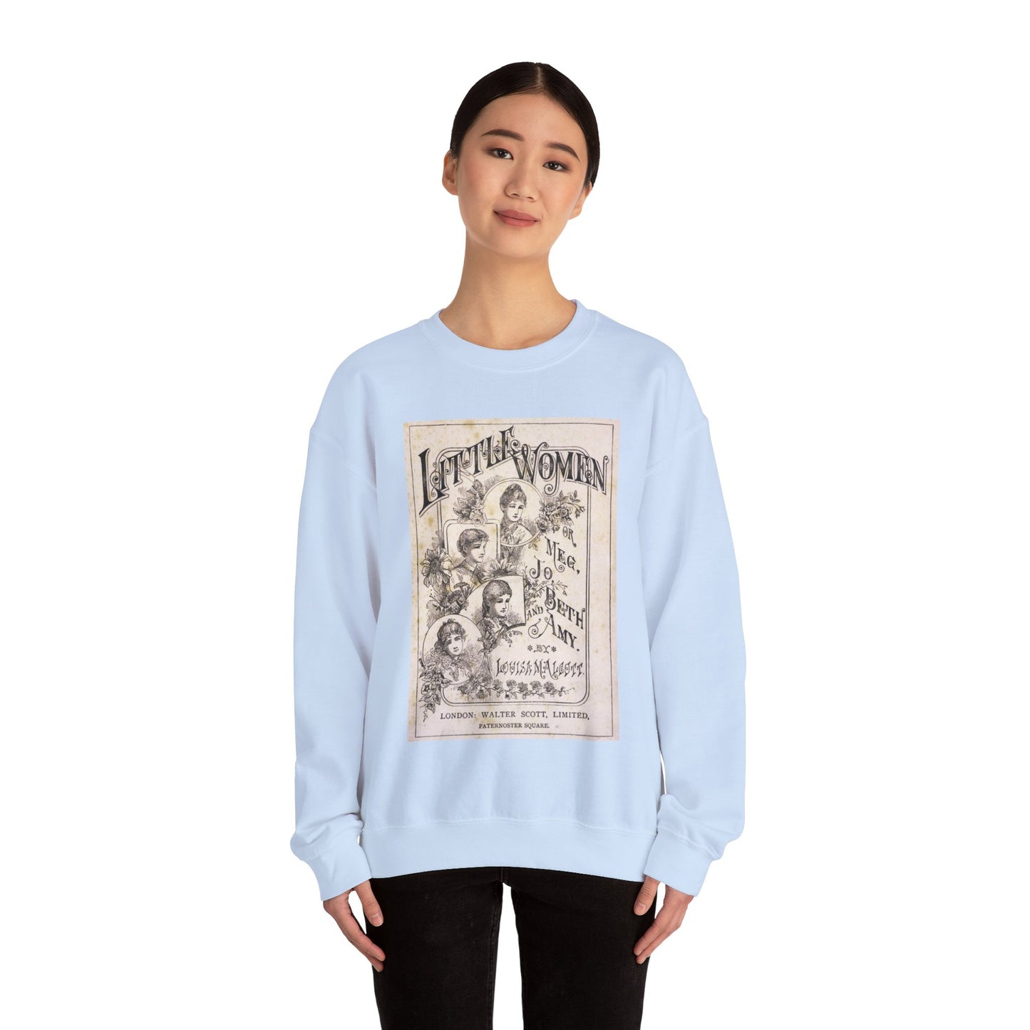 Little Women Sweatshirt, Louisa May Alcott Historical Romance Sweater, Bookish Literary Fan Art Gift, Gift for Her, Bookclub Crewneck Shirt Sweatshirt Printify