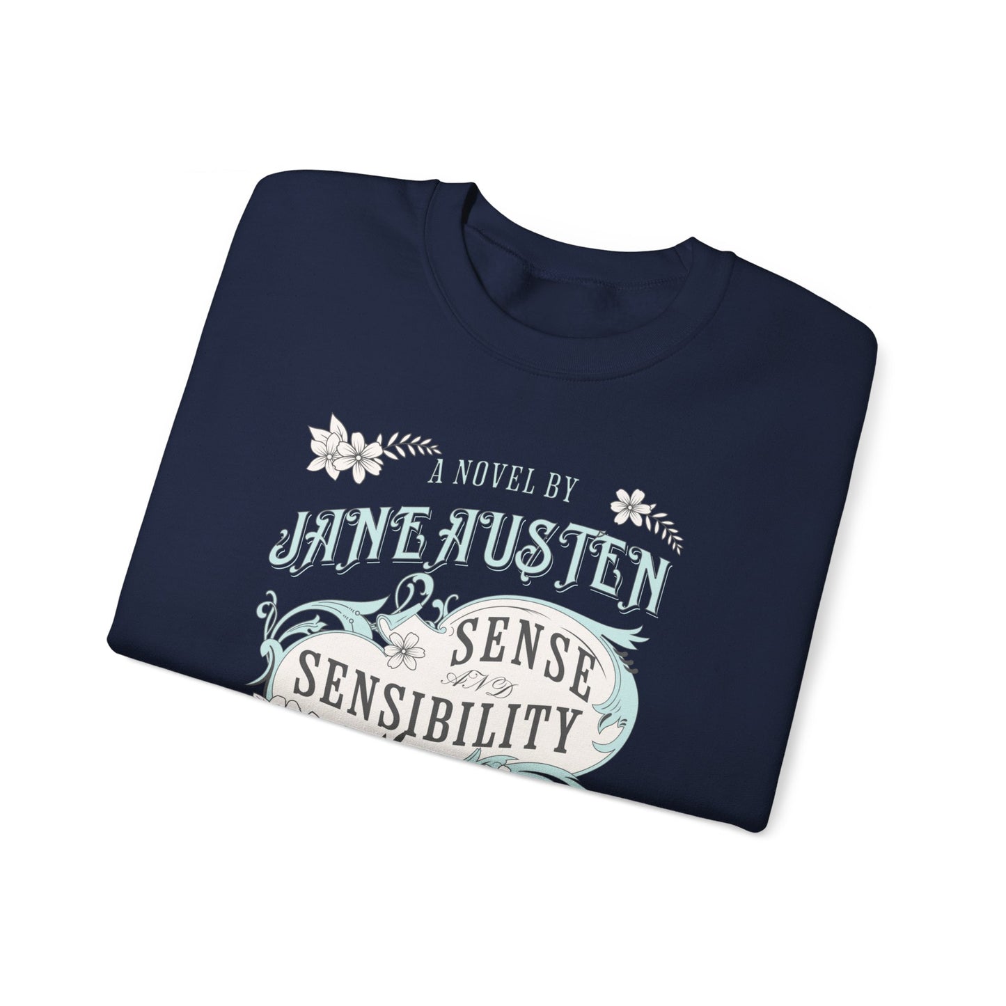 Jane Austen Sweatshirt, Sense & Sensibility Historical Romance Sweater, Bookish Literary Jane Austen Fan Art Gift, Gift for Her, Readers, Sweatshirt Printify