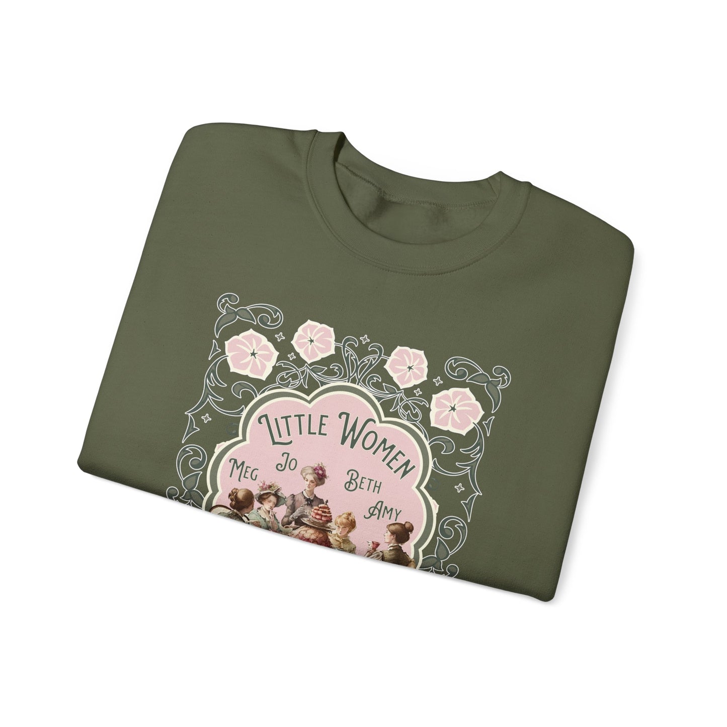 Little Women Sweatshirt, Louisa May Alcott Historical Romance Sweater, Bookish Literary Fan Art Gift, Gift for Her, Bookclub Crewneck Shirt Sweatshirt Printify