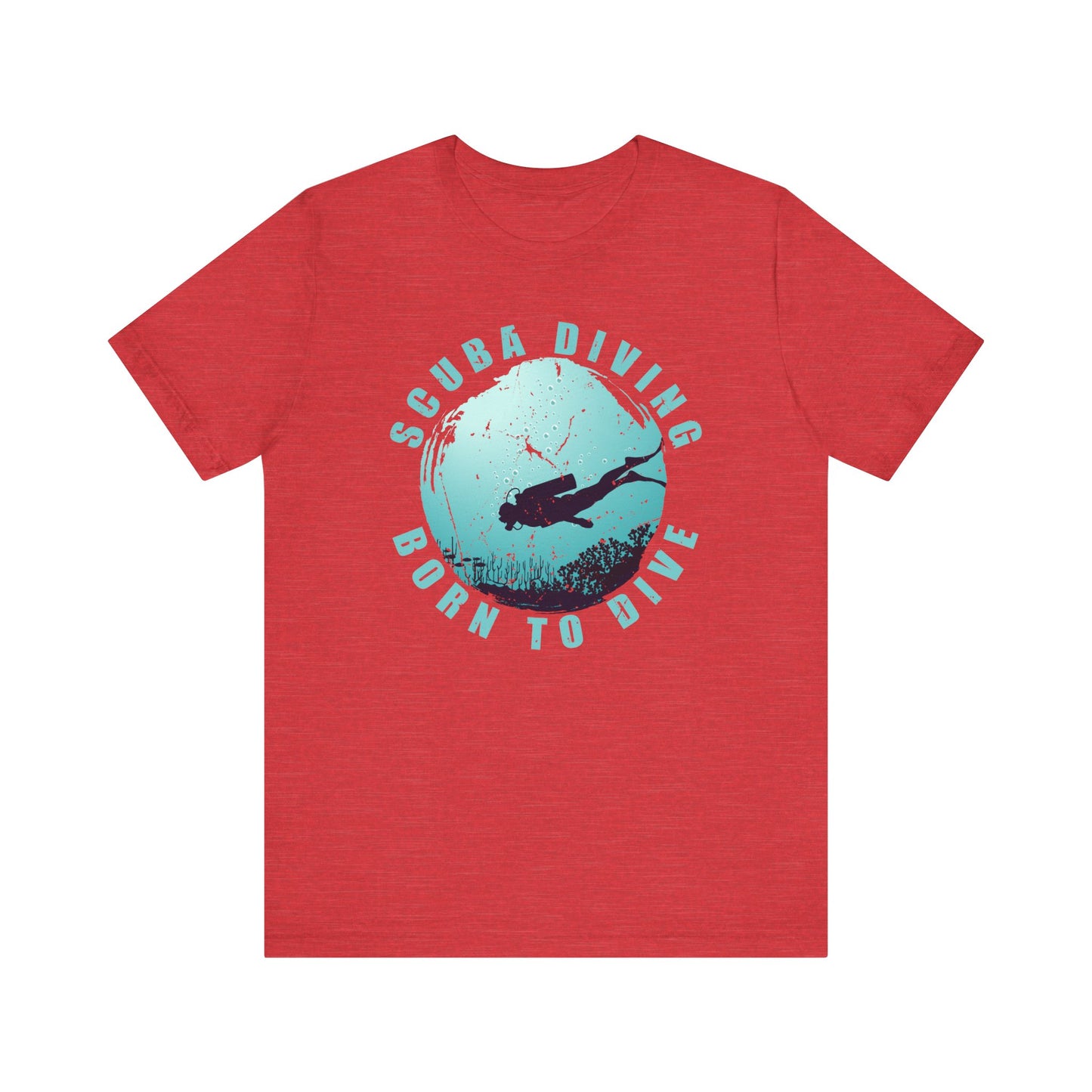 Scuba Diving Gift, Scuba Diving Shirt, Scuba Diver Gift, Diver TShirt, Gifts For Scuba Divers, Ocean Scuba Diving Shirt, Ocean Life Gear T-Shirt Printify Heather Red XS