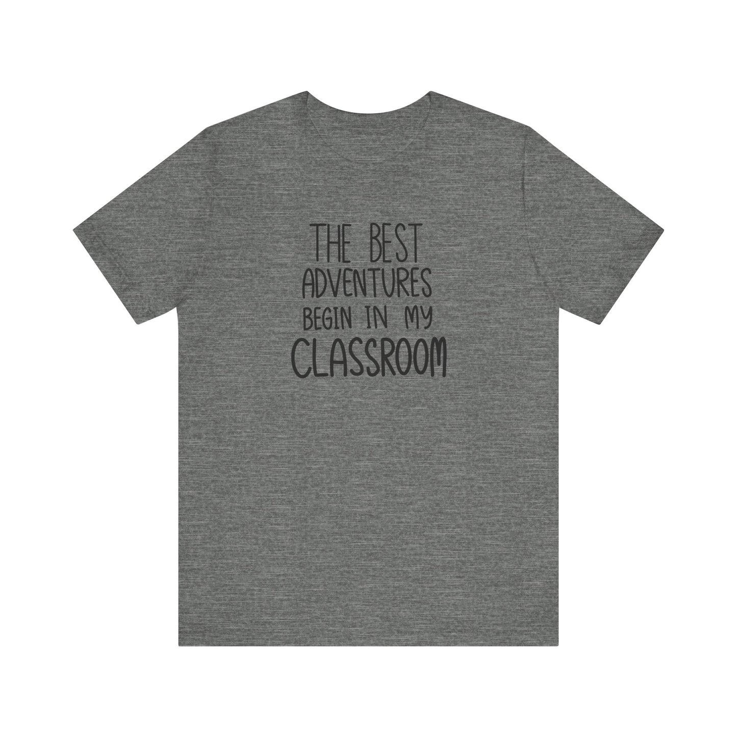 Cute Teacher TShirt Gift, Education Tee, Elementary School Teacher Appreciation, Funny Back To School Shirt, Teacher T-Shirt, Teacher Love T-Shirt Printify Deep Heather XS