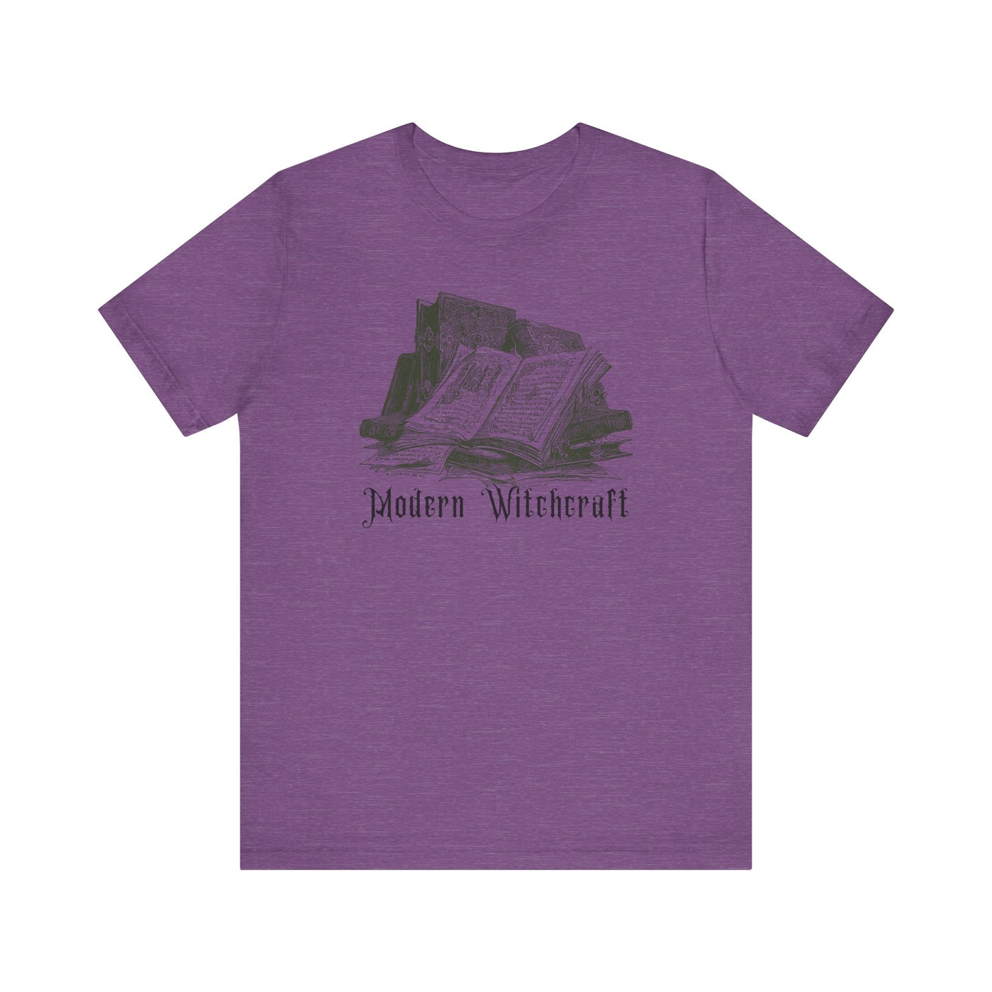 Halloween Vintage Witches Spell Books TShirt, Spooky Season Tee, Trick or Treating Shirt, Halloween Party T-Shirt, Modern Witchcraft T Shirt T-Shirt Printify Heather Team Purple XS