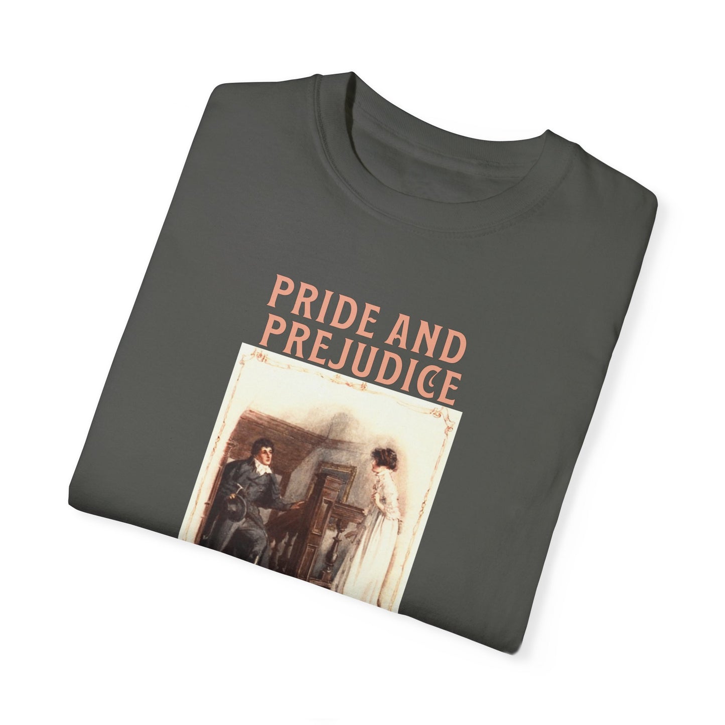 Jane Austen Comfort Colors TShirt, Pride & Prejudice Historical Romance, Bookish Literary Jane Austen Fan Art, Gift for Her Bookclub Tee T-Shirt Printify