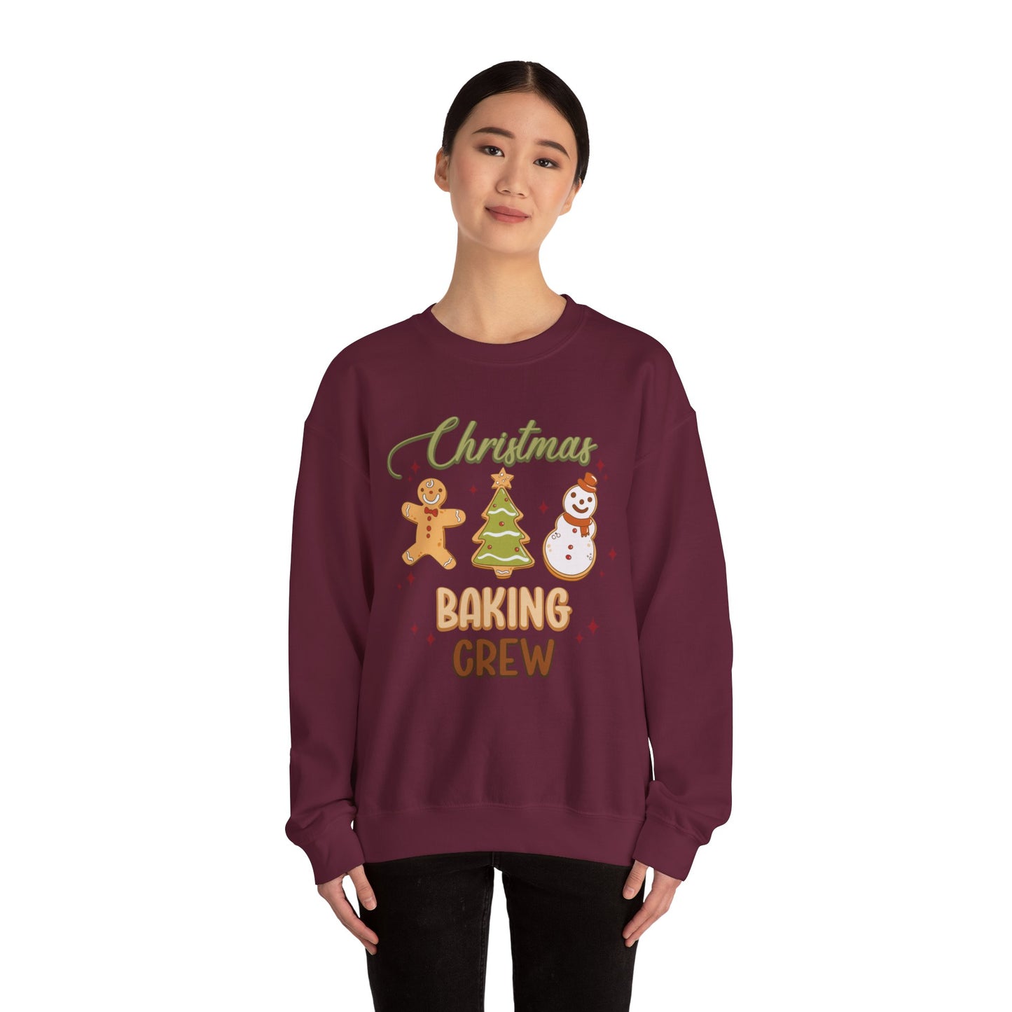 Christmas Baking Crew Sweatshirt, Christmas Baking Team Matching Sweater, Christmas Baking Women's Christmas Shirts, Christmas Cookie Crew Sweatshirt Printify