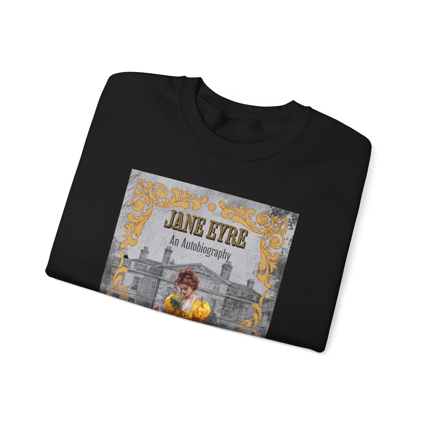 Jane Eyre Sweatshirt, Charlotte Brontë Historical Romance Sweater, Bookish Literary Brontë Sisters Fan Art Gift, Gift for Her, Readers, Sweatshirt Printify