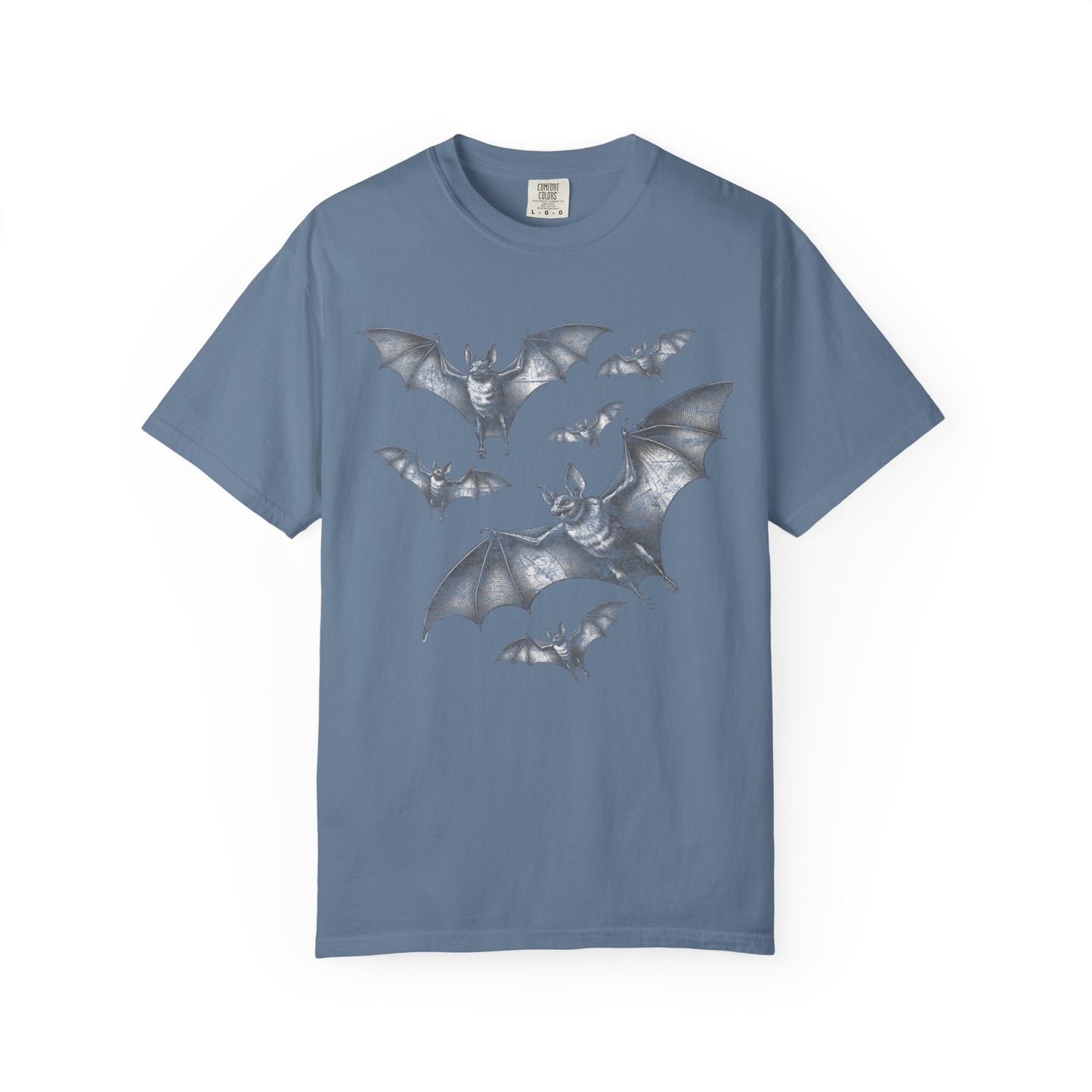Bat Retro Goth TShirt Vintage Grunge Style Bat Shirt For Halloween Party Spooky Vibes Witchy Dark Academia Comfort Colors Oversized Shirt