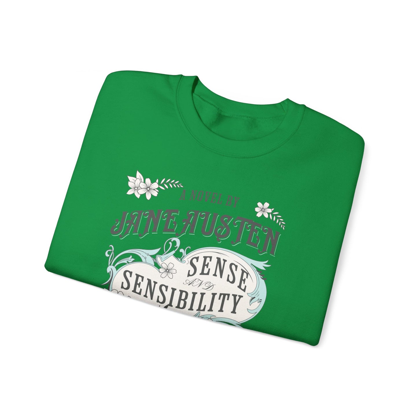 Jane Austen Sweatshirt, Sense & Sensibility Historical Romance Sweater, Bookish Literary Jane Austen Fan Art Gift, Gift for Her, Readers, Sweatshirt Printify