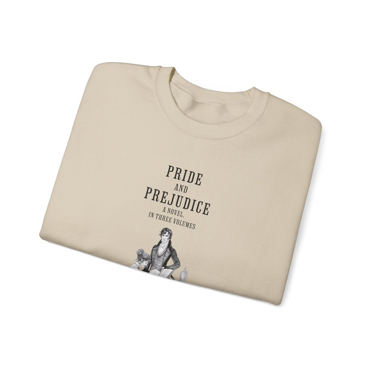 Jane Austen Sweatshirt, Pride & Prejudice Historical Romance Sweater, Bookish Literary Jane Austen Fan Art Gift for Her, Bookclub Shirt Sweatshirt Printify