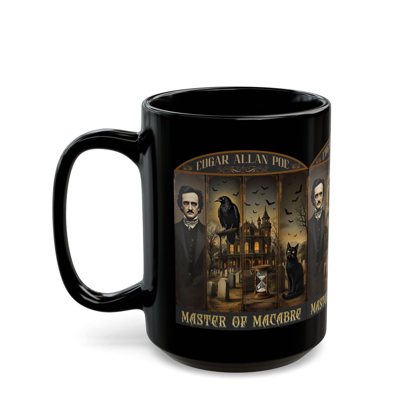 Edgar Allan Poe Mug Gothic Literary Gift For Book Lover Dark Academia Macabre Fall Coffee Cup Halloween Poetember Party Gift For Bookclub Mug Printify
